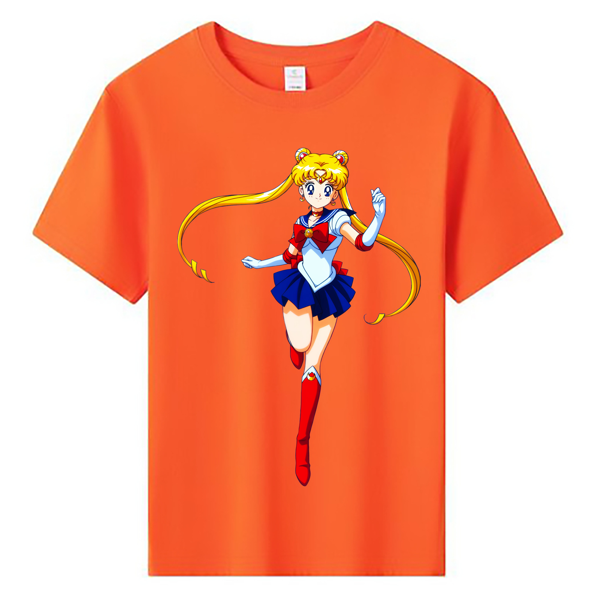 （画像用） 美少女戦士セーラームーン 月野 うさぎ つきの うさぎ Sailor Moon Tsukino Usagi 綿100％キッズTシャツ（フロントプリント）