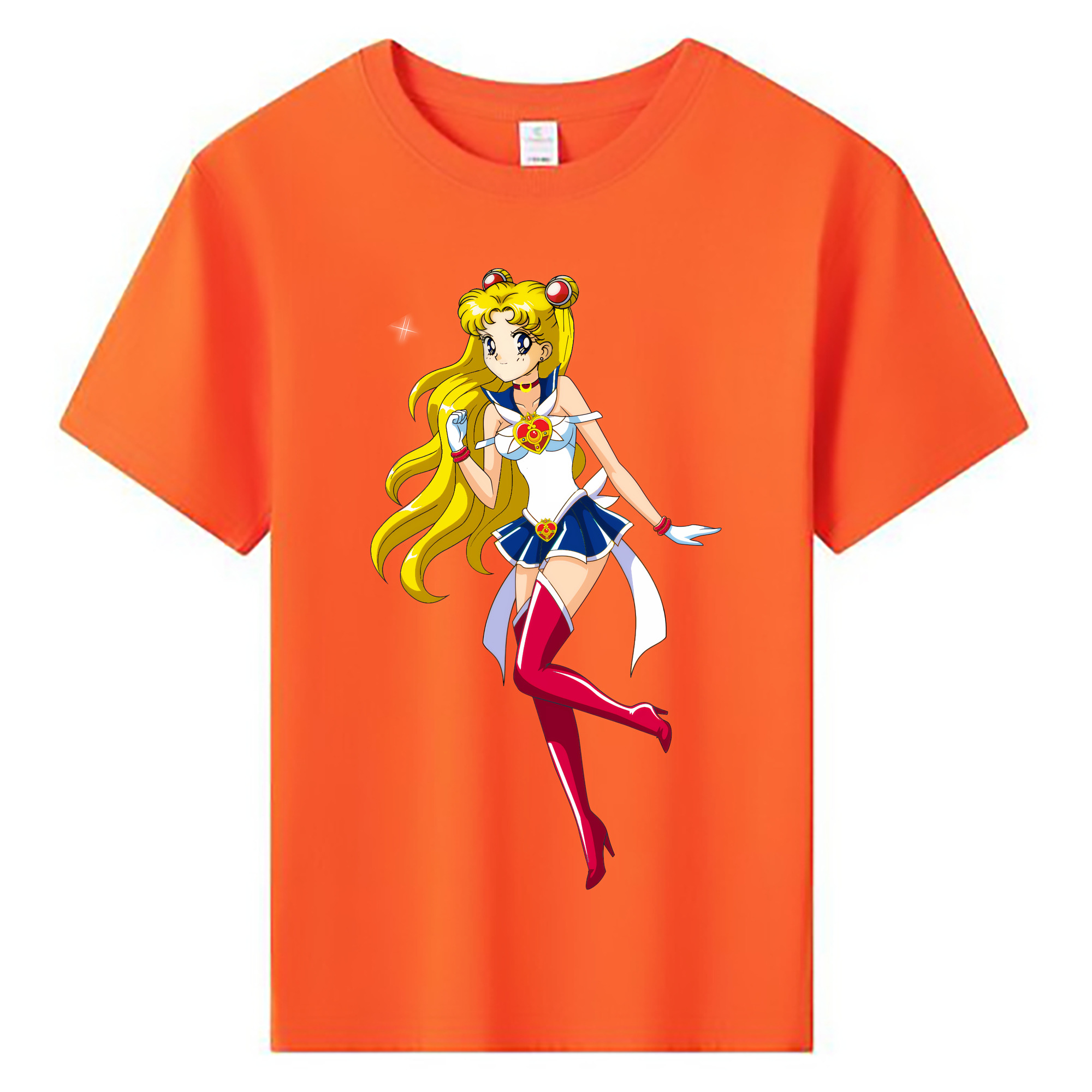 （画像用） 美少女戦士セーラームーン 月野 うさぎ つきの うさぎ Sailor Moon Tsukino Usagi 綿100％キッズTシャツ（フロントプリント）