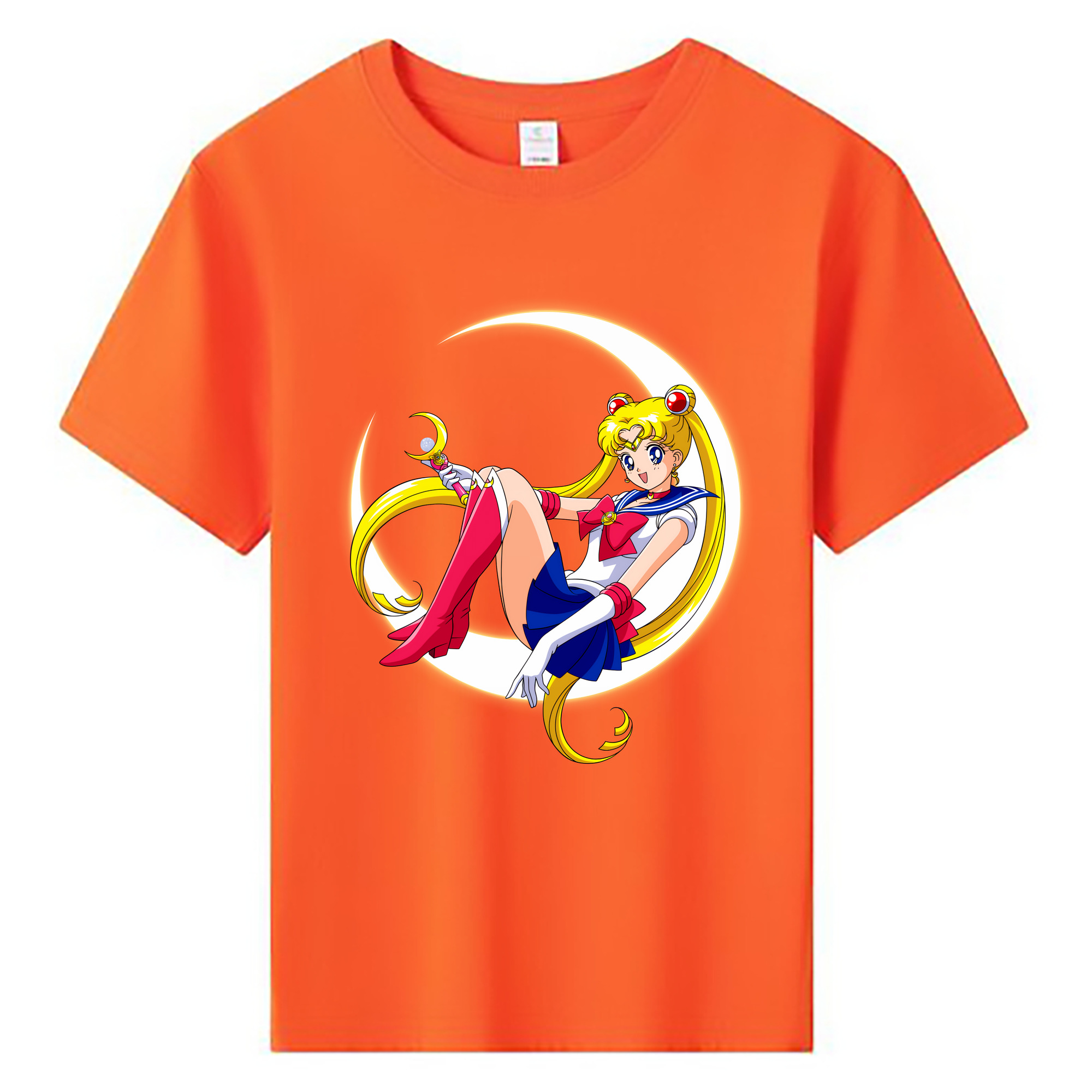 （画像用） 美少女戦士セーラームーン 月野 うさぎ つきの うさぎ Sailor Moon Tsukino Usagi 綿100％キッズTシャツ（フロントプリント）