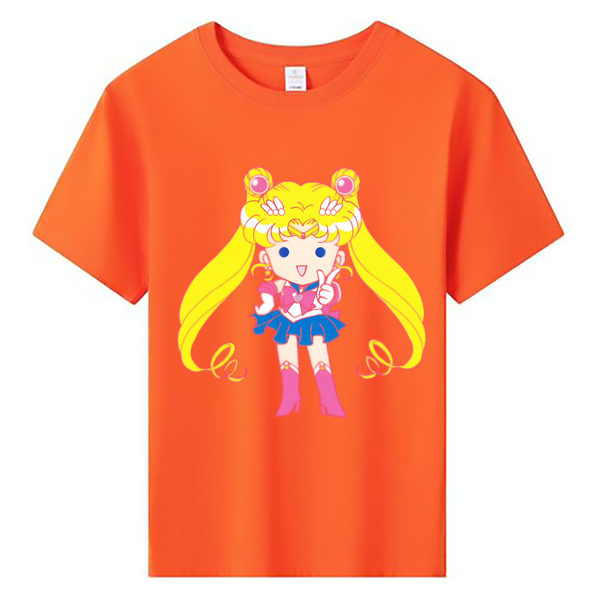 （画像用） 美少女戦士セーラームーン 月野 うさぎ つきの うさぎ Sailor Moon Tsukino Usagi 綿100％キッズTシャツ（フロントプリント）
