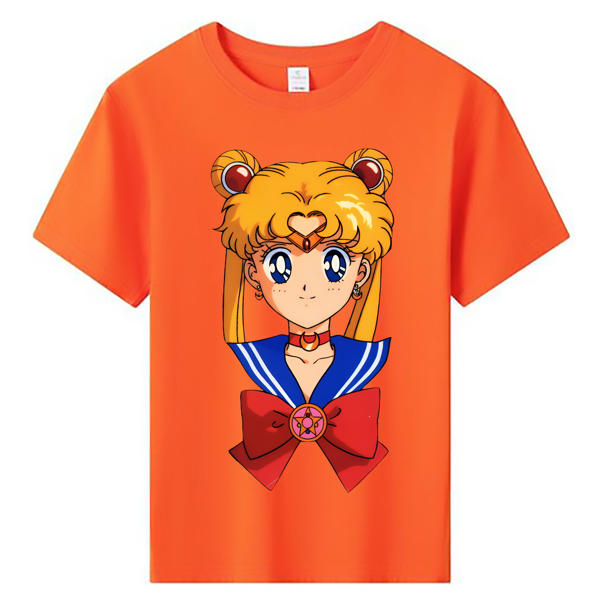 （画像用） 美少女戦士セーラームーン 月野 うさぎ つきの うさぎ Sailor Moon Tsukino Usagi 綿100％キッズTシャツ（フロントプリント）