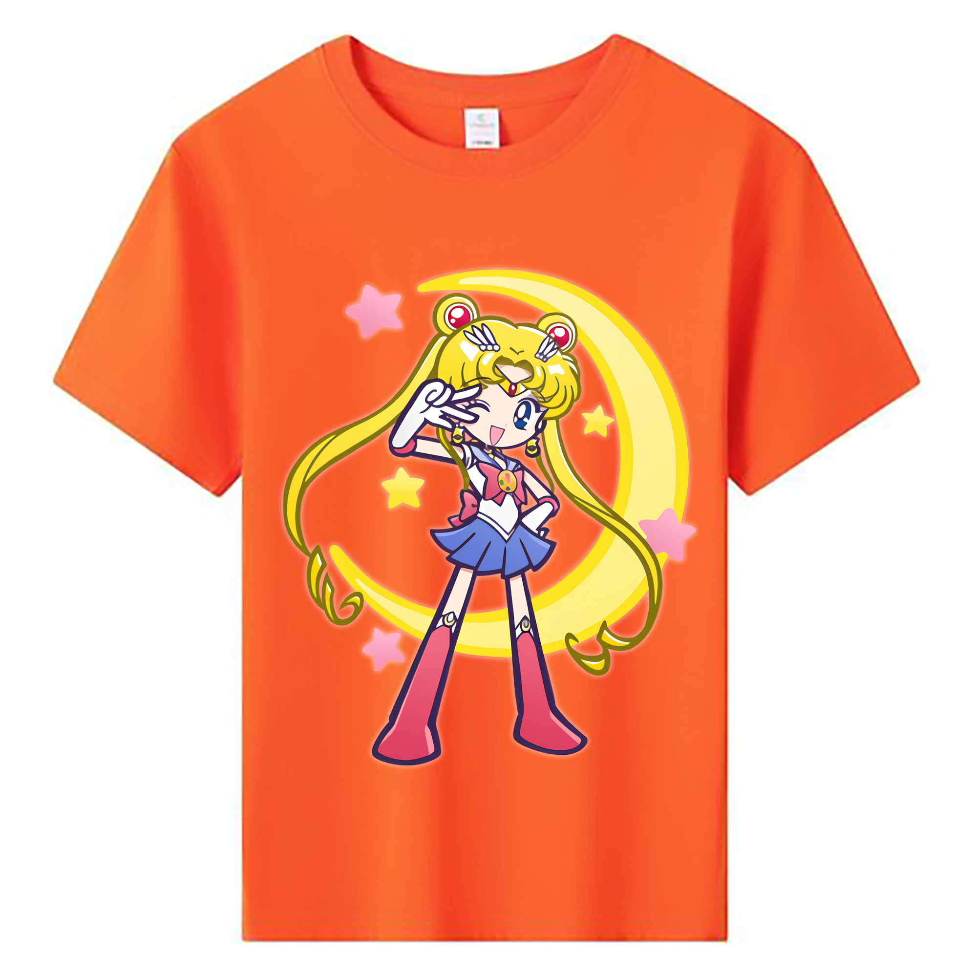 （画像用） 美少女戦士セーラームーン 月野 うさぎ つきの うさぎ Sailor Moon Tsukino Usagi 綿100％キッズTシャツ（フロントプリント）