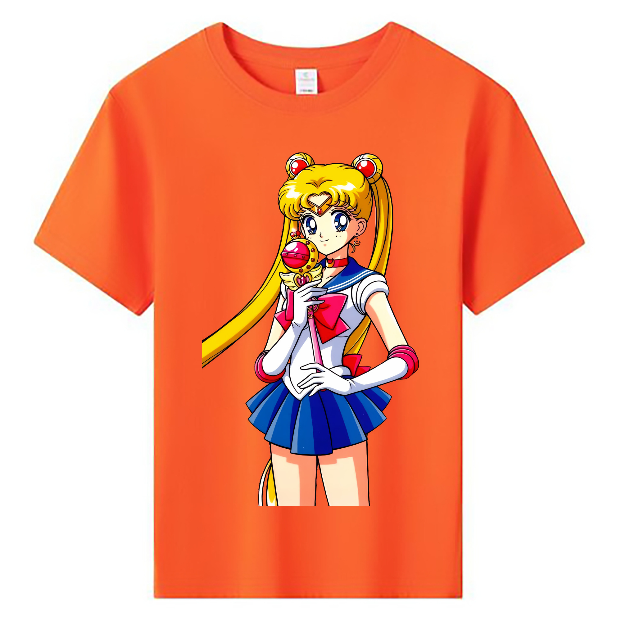 （画像用） 美少女戦士セーラームーン 月野 うさぎ つきの うさぎ Sailor Moon Tsukino Usagi 綿100％キッズTシャツ（フロントプリント）