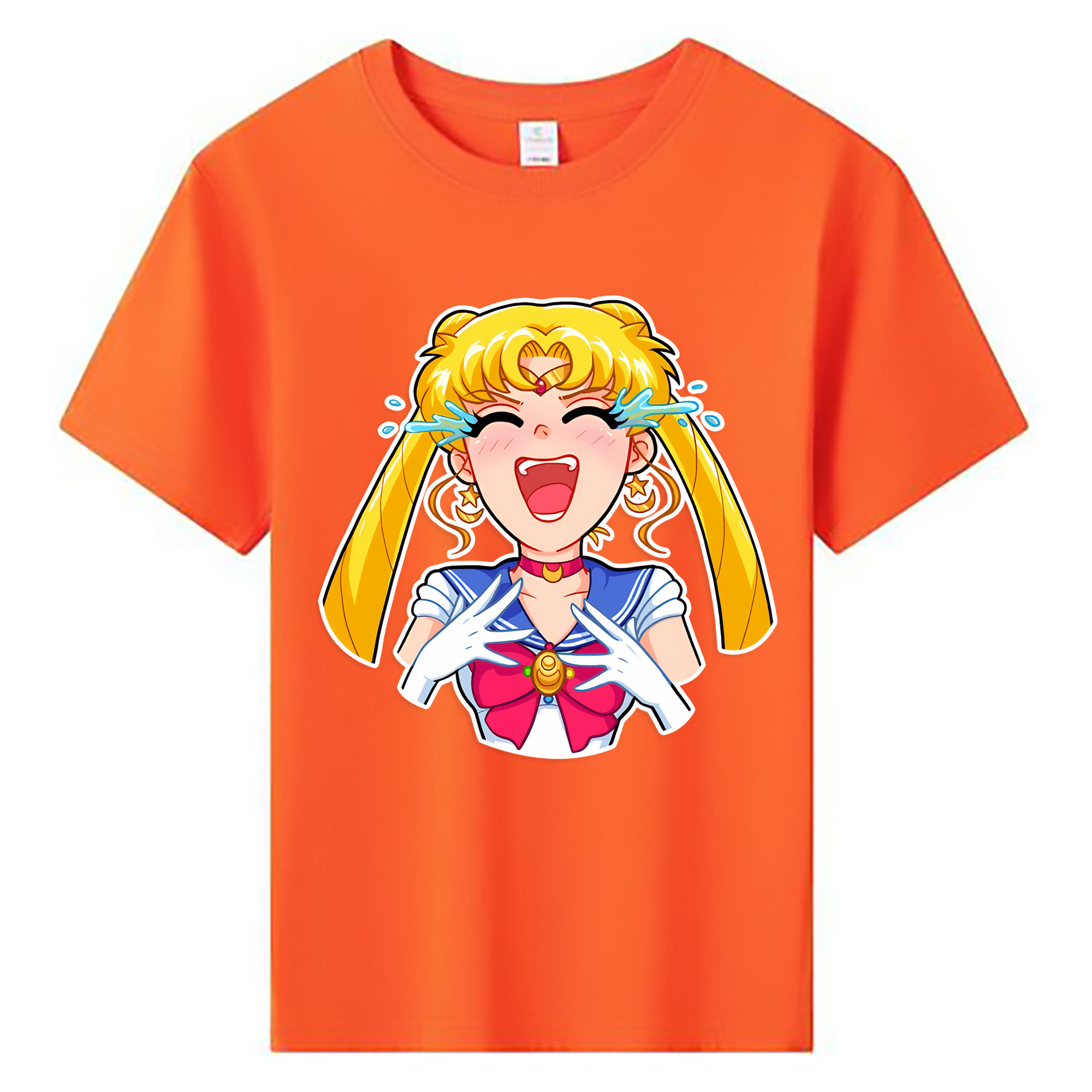 （画像用） 美少女戦士セーラームーン 月野 うさぎ つきの うさぎ Sailor Moon Tsukino Usagi 綿100％キッズTシャツ（フロントプリント）