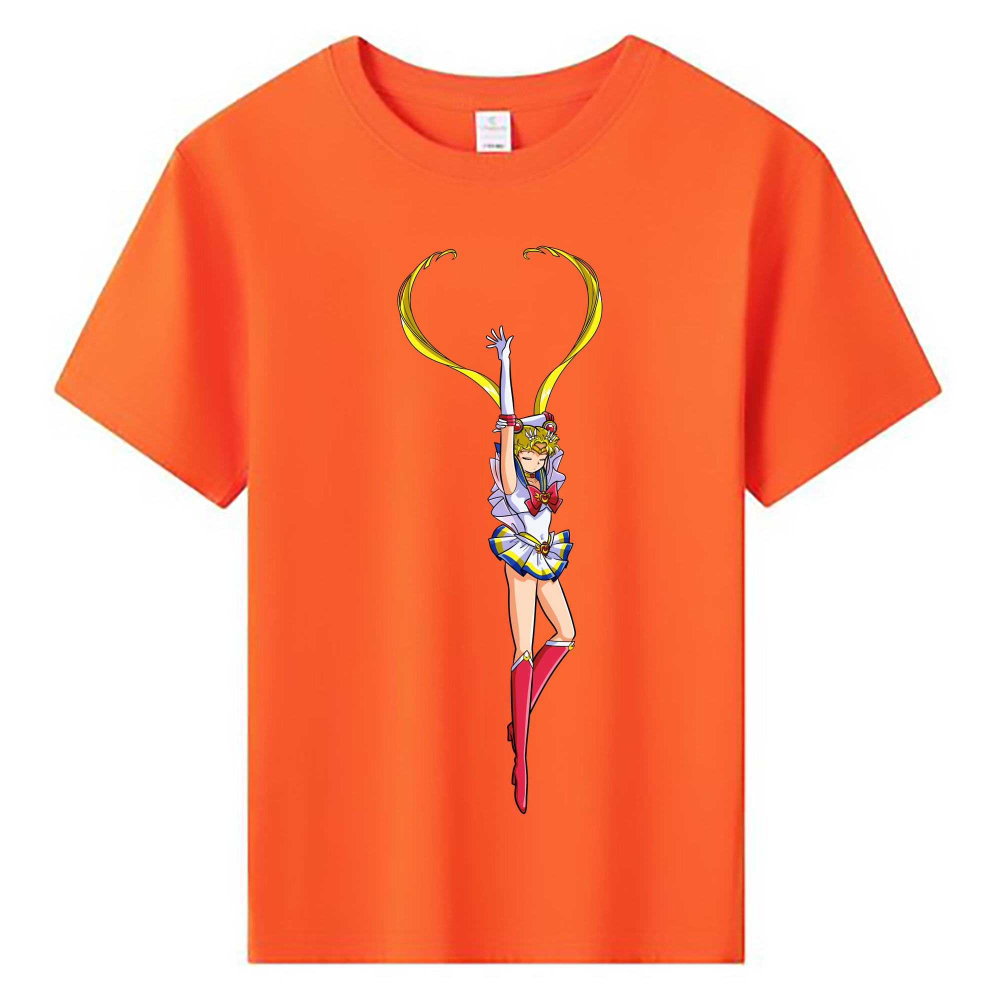 （画像用） 美少女戦士セーラームーン 月野 うさぎ つきの うさぎ Sailor Moon Tsukino Usagi 綿100％キッズTシャツ（フロントプリント）