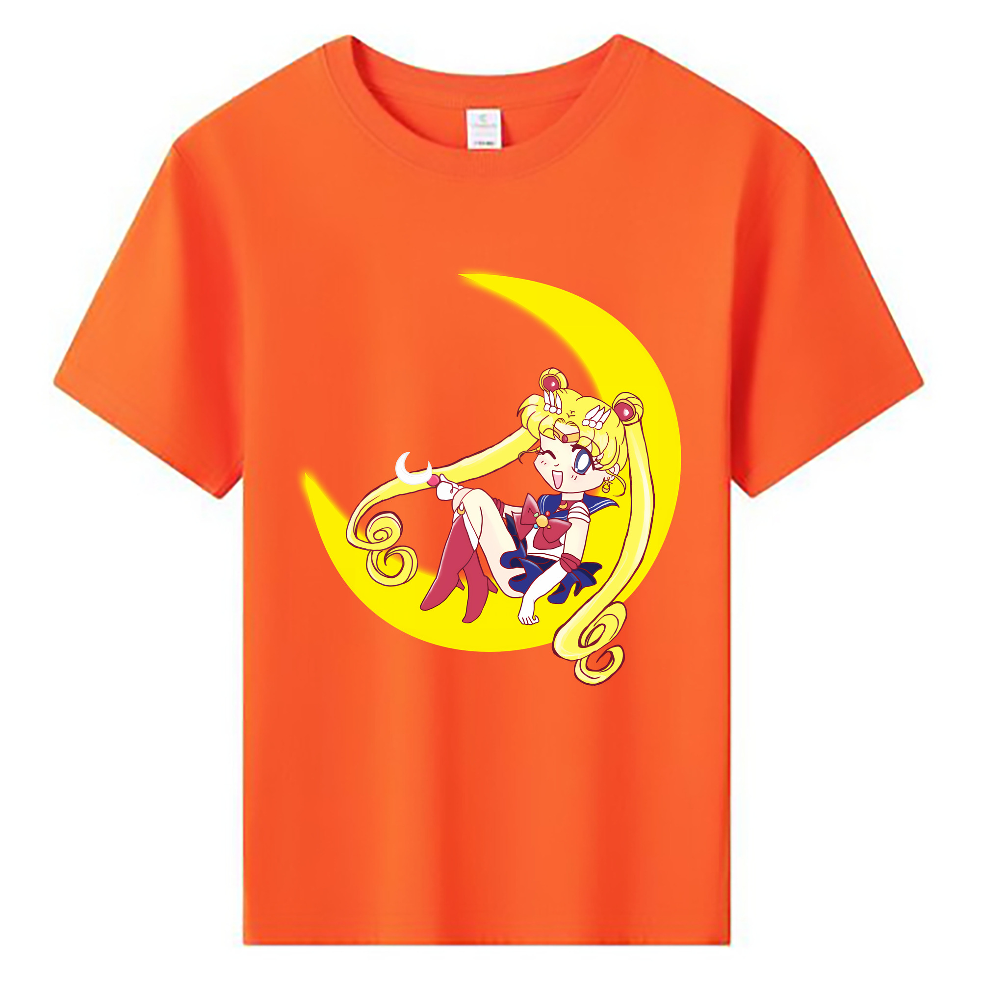 （画像用） 美少女戦士セーラームーン 月野 うさぎ つきの うさぎ Sailor Moon Tsukino Usagi 綿100％キッズTシャツ（フロントプリント）