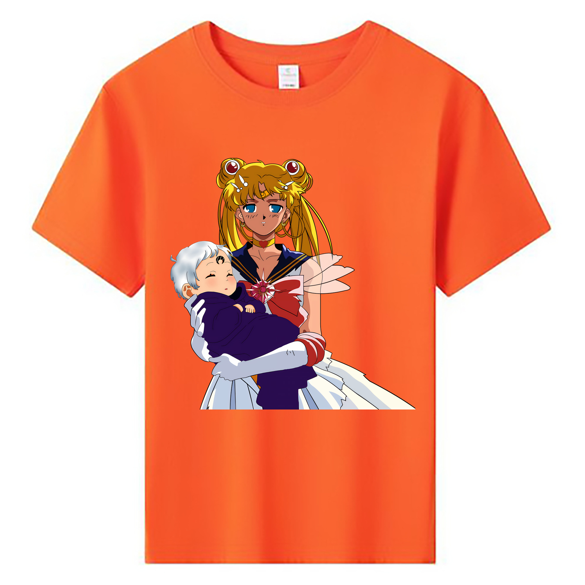 （画像用） 美少女戦士セーラームーン 月野 うさぎ つきの うさぎ Sailor Moon Tsukino Usagi 綿100％キッズTシャツ（フロントプリント）