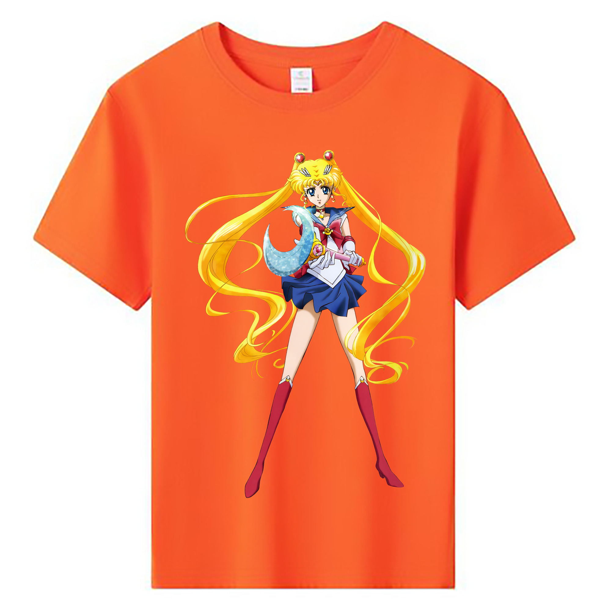 （画像用） 美少女戦士セーラームーン 月野 うさぎ つきの うさぎ Sailor Moon Tsukino Usagi 綿100％キッズTシャツ（フロントプリント）