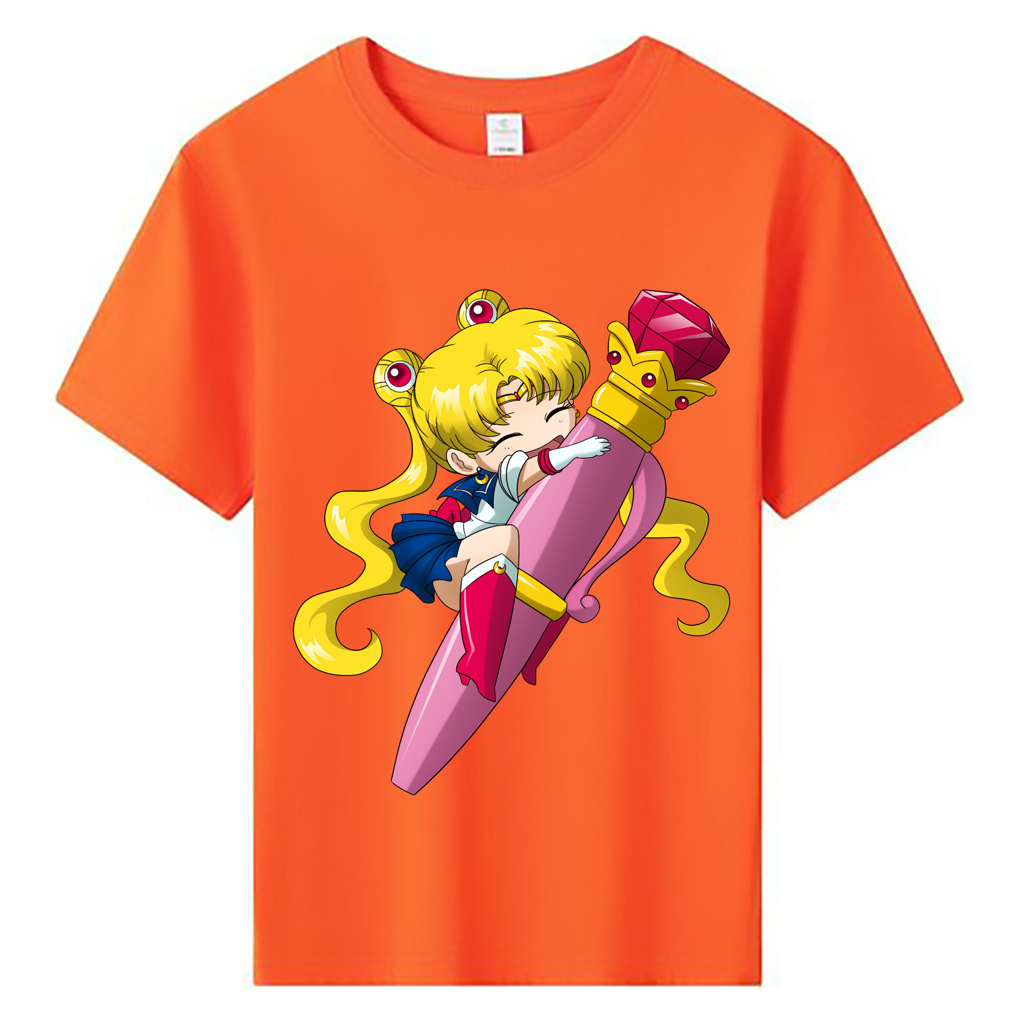 （画像用） 美少女戦士セーラームーン 月野 うさぎ つきの うさぎ Sailor Moon Tsukino Usagi 綿100％キッズTシャツ（フロントプリント）