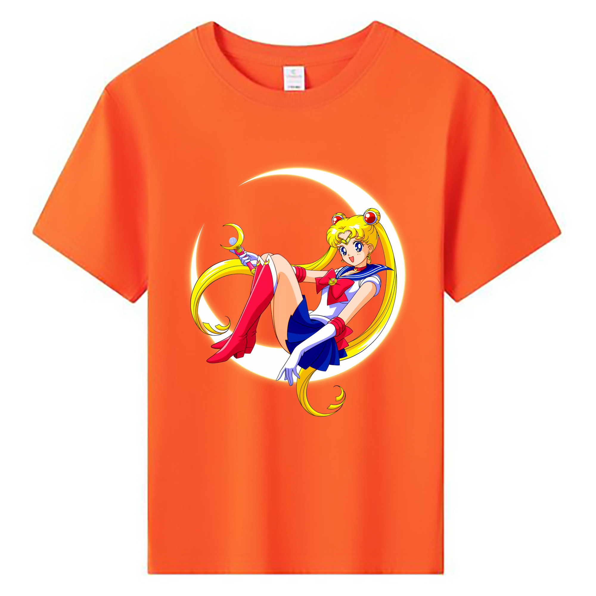 （画像用） 美少女戦士セーラームーン 月野 うさぎ つきの うさぎ Sailor Moon Tsukino Usagi 綿100％キッズTシャツ（フロントプリント）