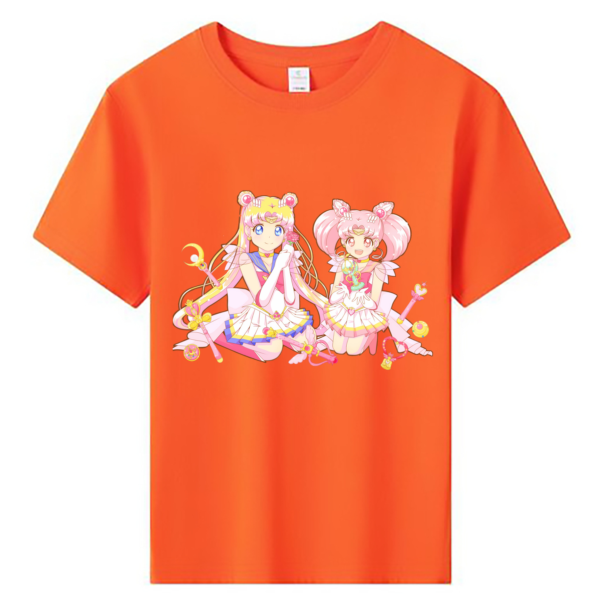 （画像用） 美少女戦士セーラームーン 月野 うさぎ つきの うさぎ Sailor Moon Tsukino Usagi 綿100％キッズTシャツ（フロントプリント）
