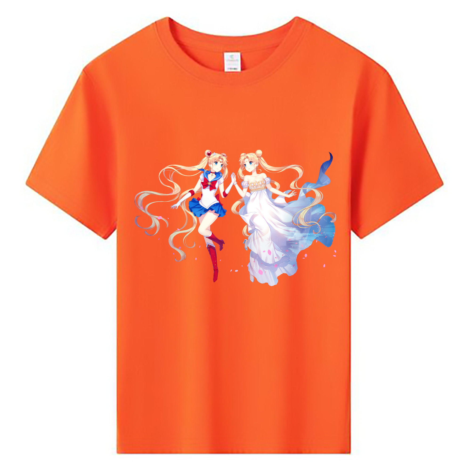 （画像用） 美少女戦士セーラームーン 月野 うさぎ つきの うさぎ Sailor Moon Tsukino Usagi 綿100％キッズTシャツ（フロントプリント）
