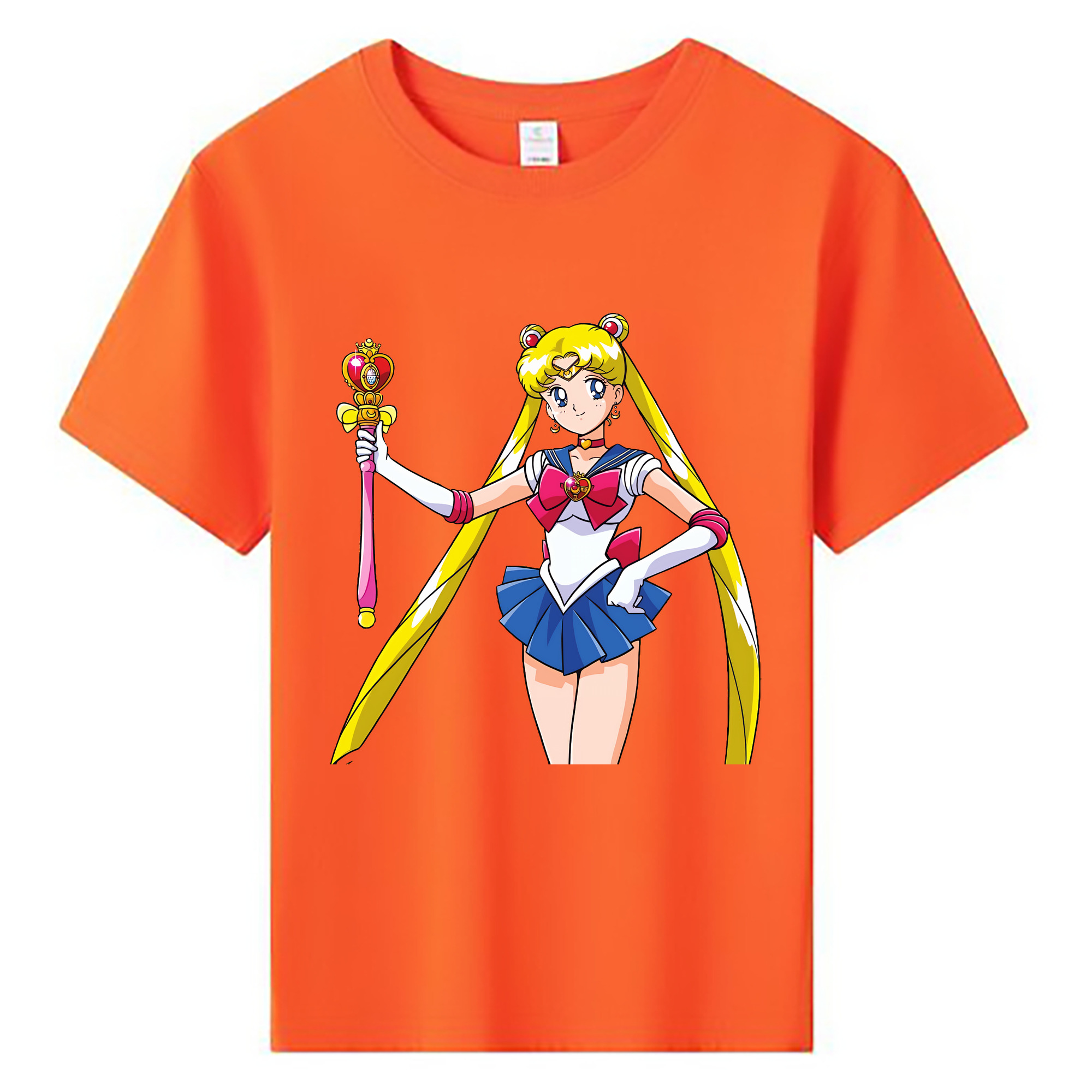 （画像用） 美少女戦士セーラームーン 月野 うさぎ つきの うさぎ Sailor Moon Tsukino Usagi 綿100％キッズTシャツ（フロントプリント）