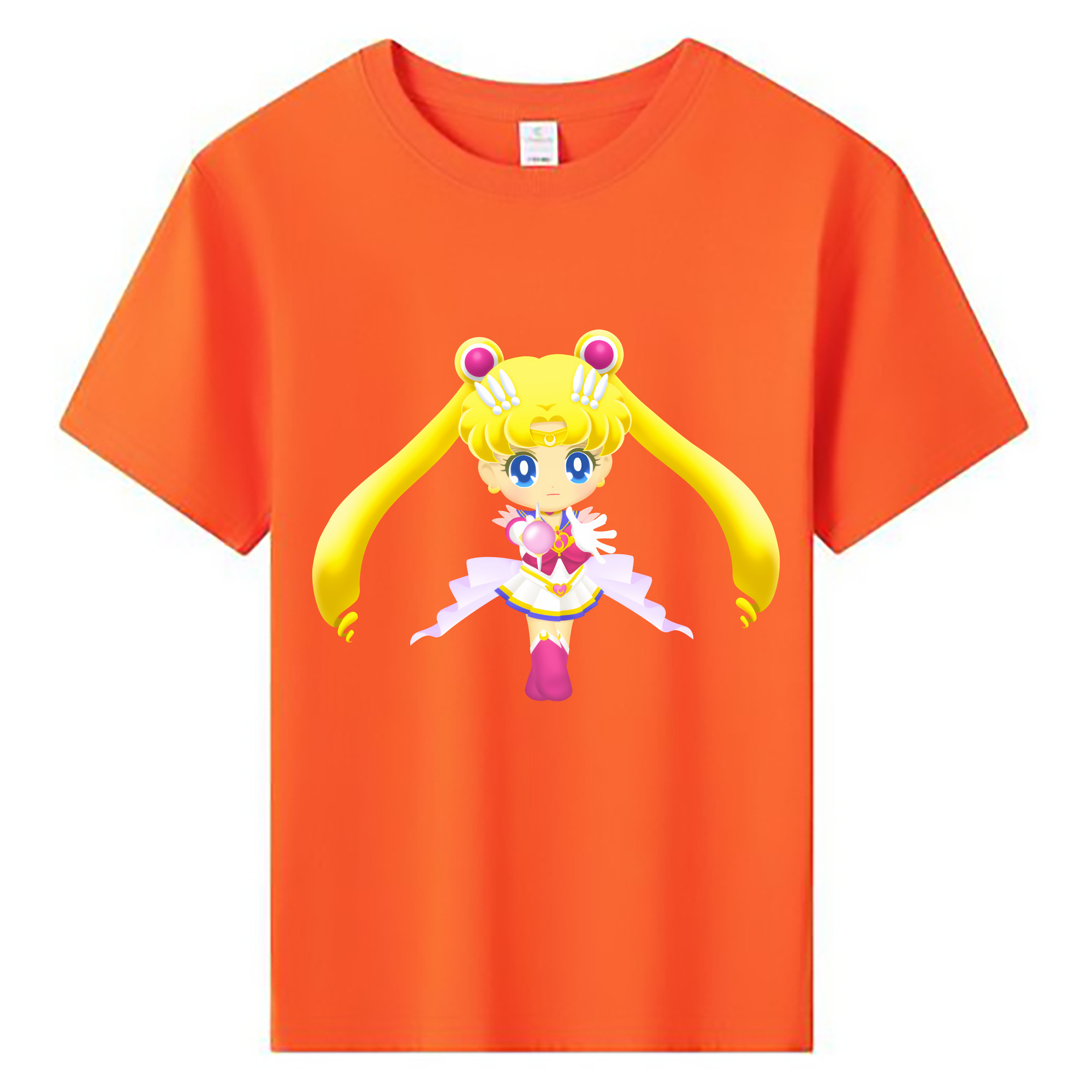 （画像用） 美少女戦士セーラームーン 月野 うさぎ つきの うさぎ Sailor Moon Tsukino Usagi 綿100％キッズTシャツ（フロントプリント）