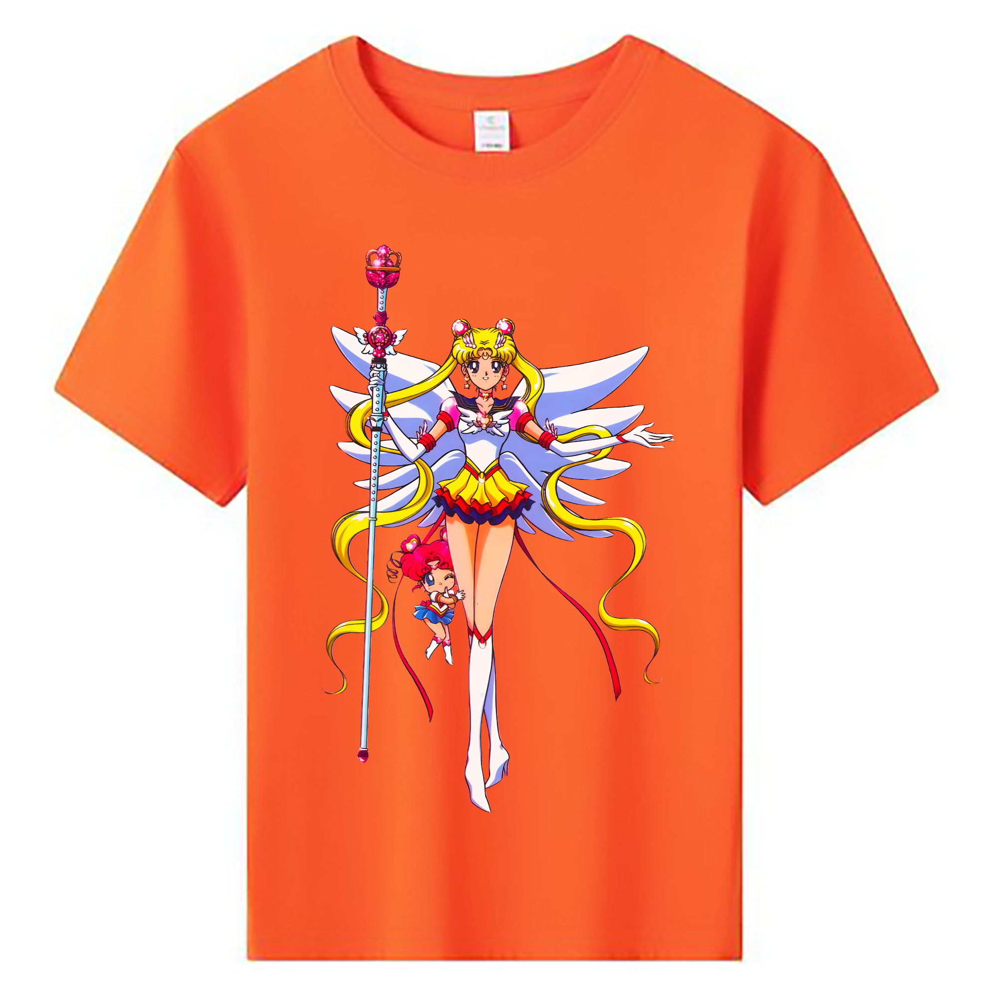 （画像用） 美少女戦士セーラームーン 月野 うさぎ つきの うさぎ Sailor Moon Tsukino Usagi 綿100％キッズTシャツ（フロントプリント）