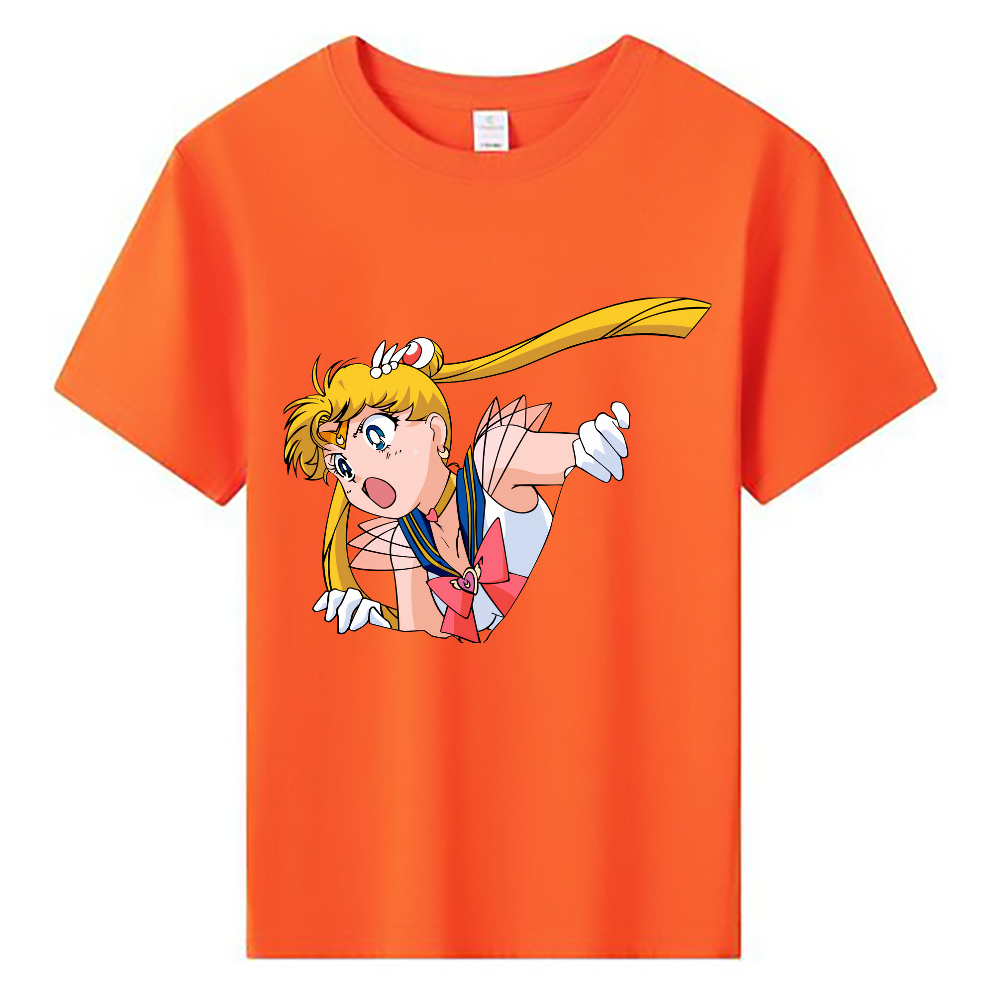 （画像用） 美少女戦士セーラームーン 月野 うさぎ つきの うさぎ Sailor Moon Tsukino Usagi 綿100％キッズTシャツ（フロントプリント）