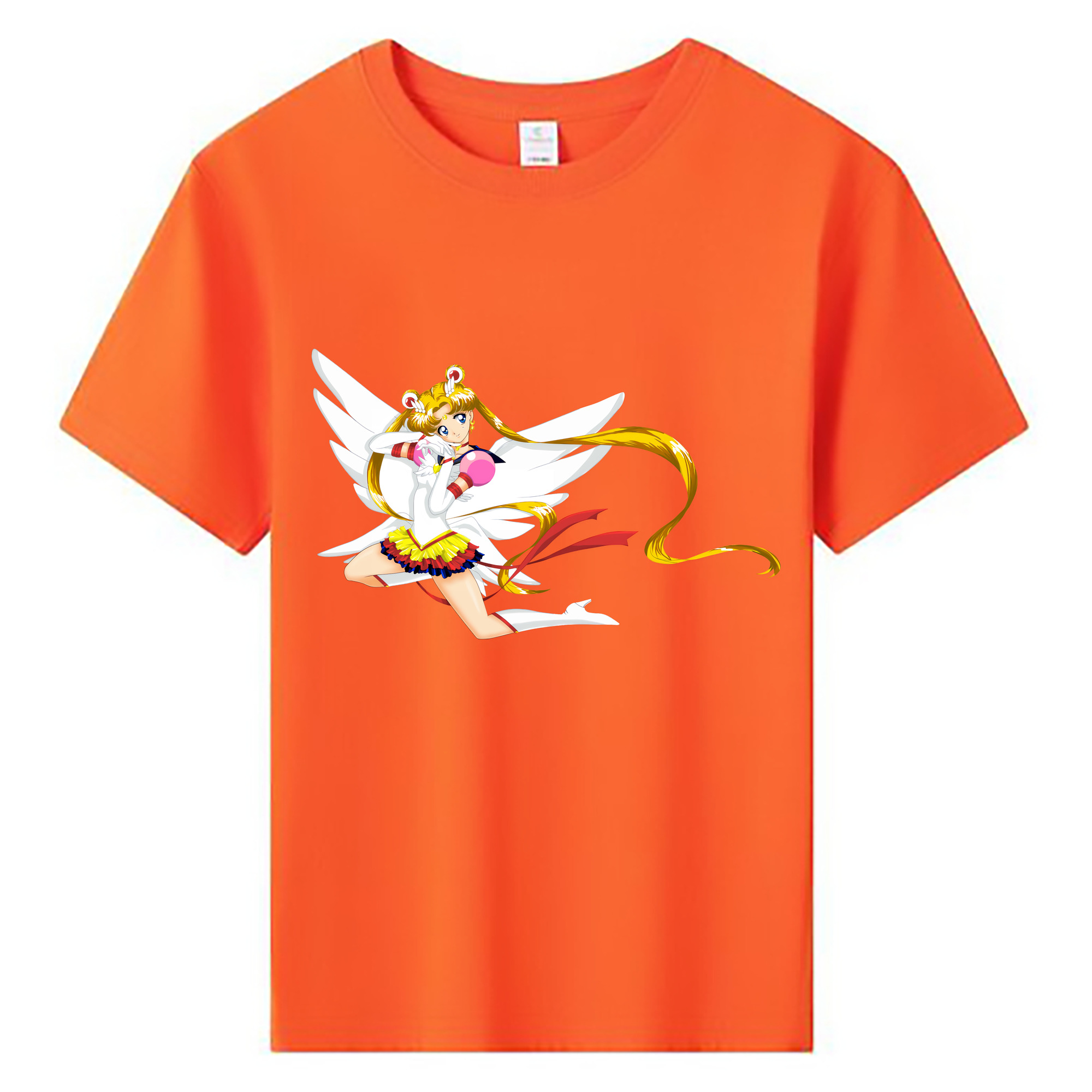 （画像用） 美少女戦士セーラームーン 月野 うさぎ つきの うさぎ Sailor Moon Tsukino Usagi 綿100％キッズTシャツ（フロントプリント）