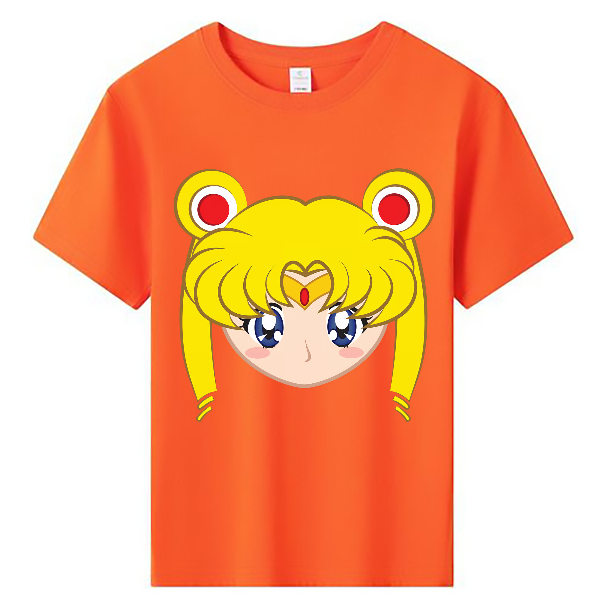 （画像用） 美少女戦士セーラームーン 月野 うさぎ つきの うさぎ Sailor Moon Tsukino Usagi 綿100％キッズTシャツ（フロントプリント）