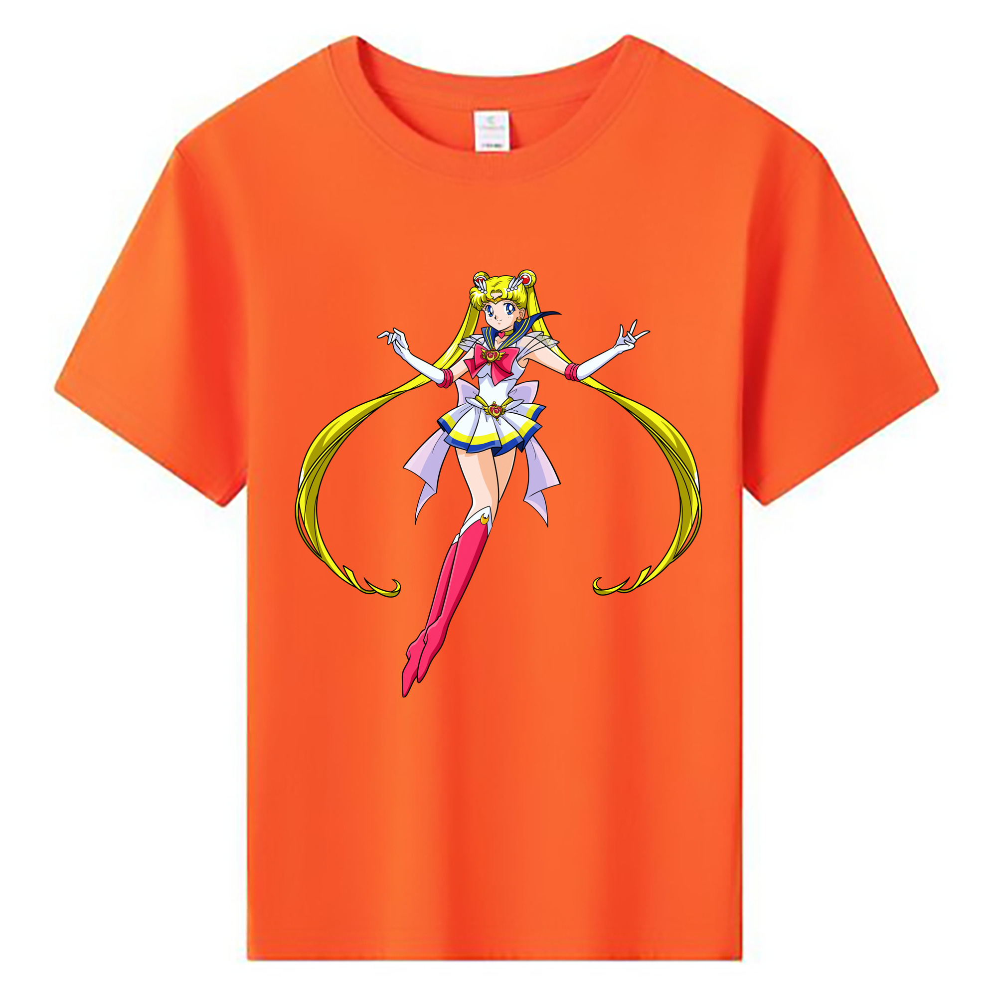 （画像用） 美少女戦士セーラームーン 月野 うさぎ つきの うさぎ Sailor Moon Tsukino Usagi 綿100％キッズTシャツ（フロントプリント）