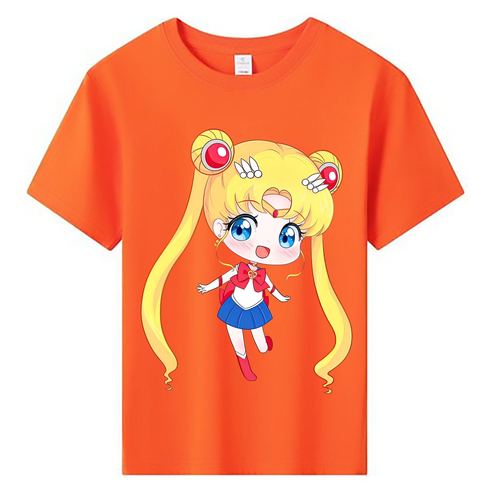 （画像用） 美少女戦士セーラームーン 月野 うさぎ つきの うさぎ Sailor Moon Tsukino Usagi 綿100％キッズTシャツ（フロントプリント）