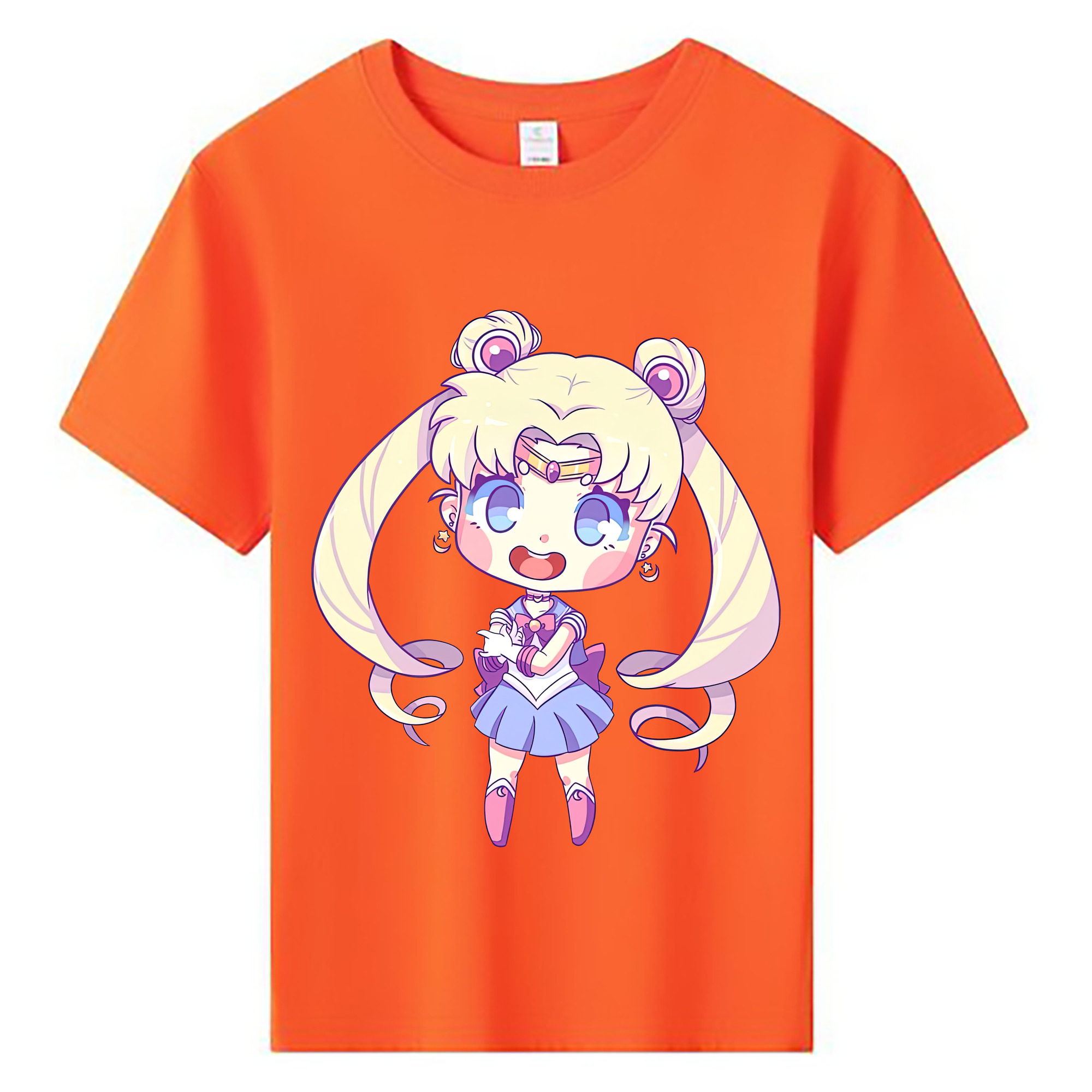 （画像用） 美少女戦士セーラームーン 月野 うさぎ つきの うさぎ Sailor Moon Tsukino Usagi 綿100％キッズTシャツ（フロントプリント）
