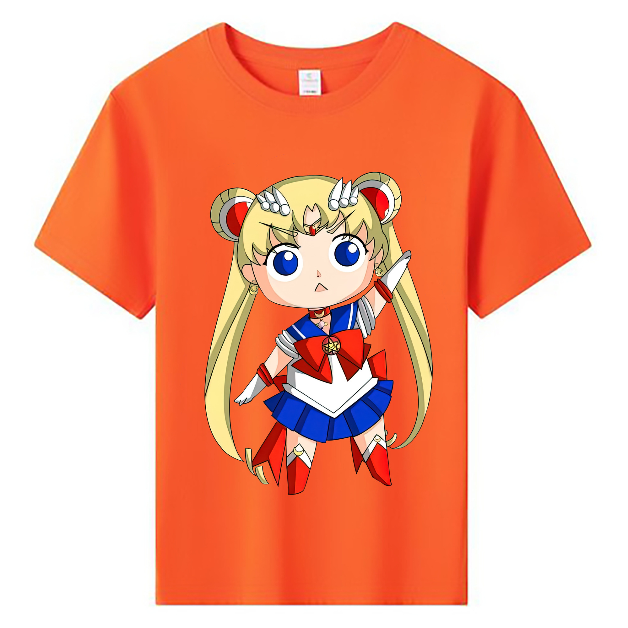 （画像用） 美少女戦士セーラームーン 月野 うさぎ つきの うさぎ Sailor Moon Tsukino Usagi 綿100％キッズTシャツ（フロントプリント）