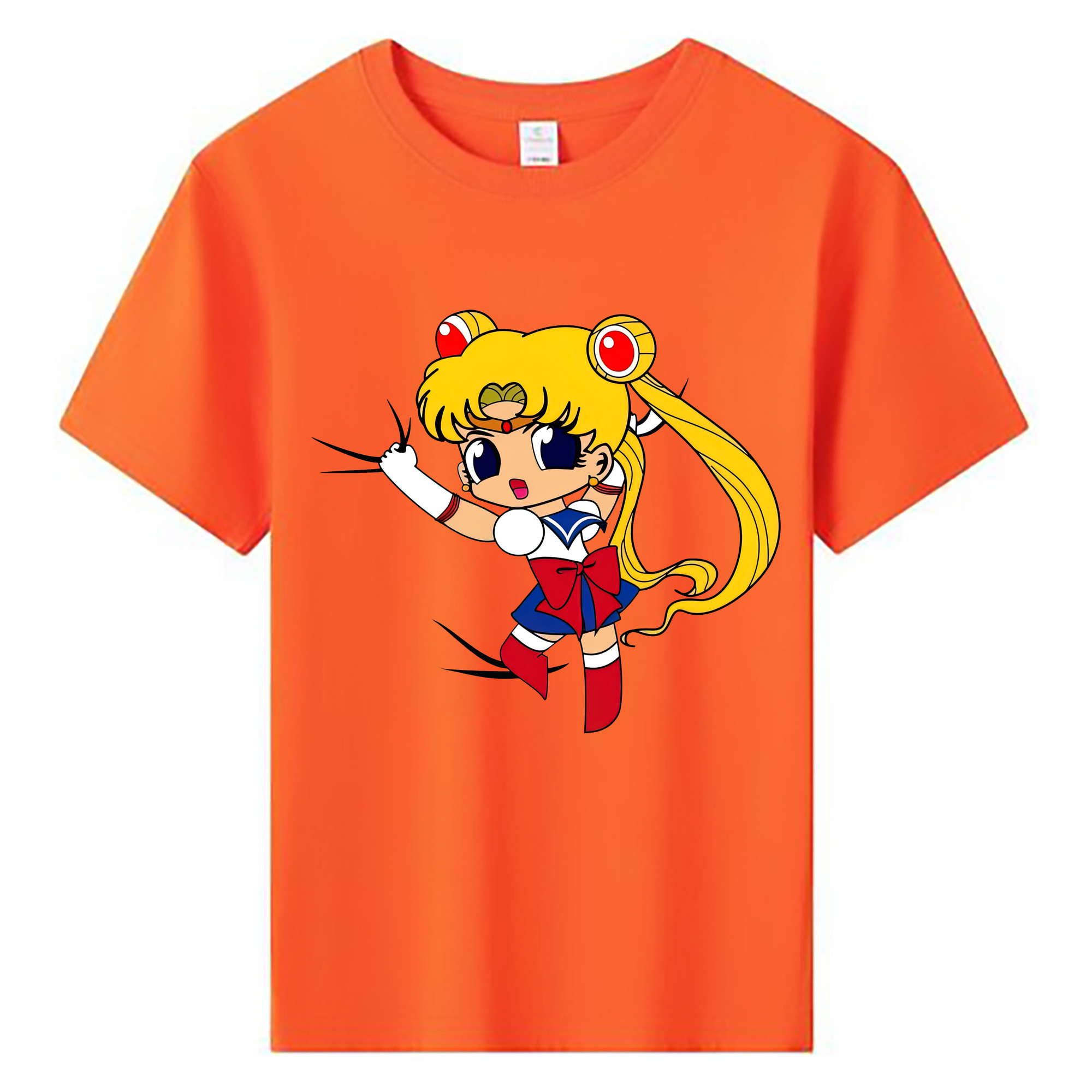 （画像用） 美少女戦士セーラームーン 月野 うさぎ つきの うさぎ Sailor Moon Tsukino Usagi 綿100％キッズTシャツ（フロントプリント）