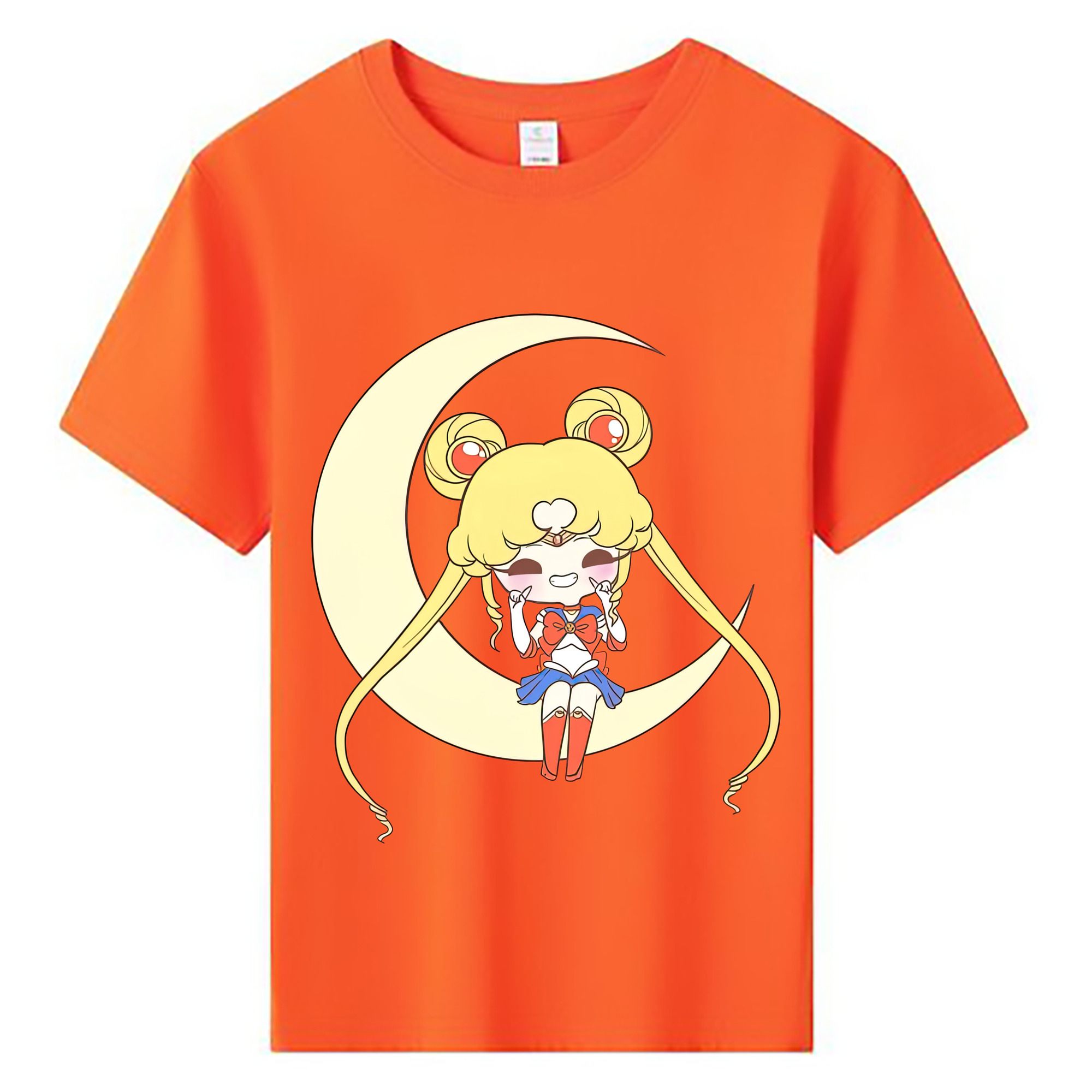 （画像用） 美少女戦士セーラームーン 月野 うさぎ つきの うさぎ Sailor Moon Tsukino Usagi 綿100％キッズTシャツ（フロントプリント）