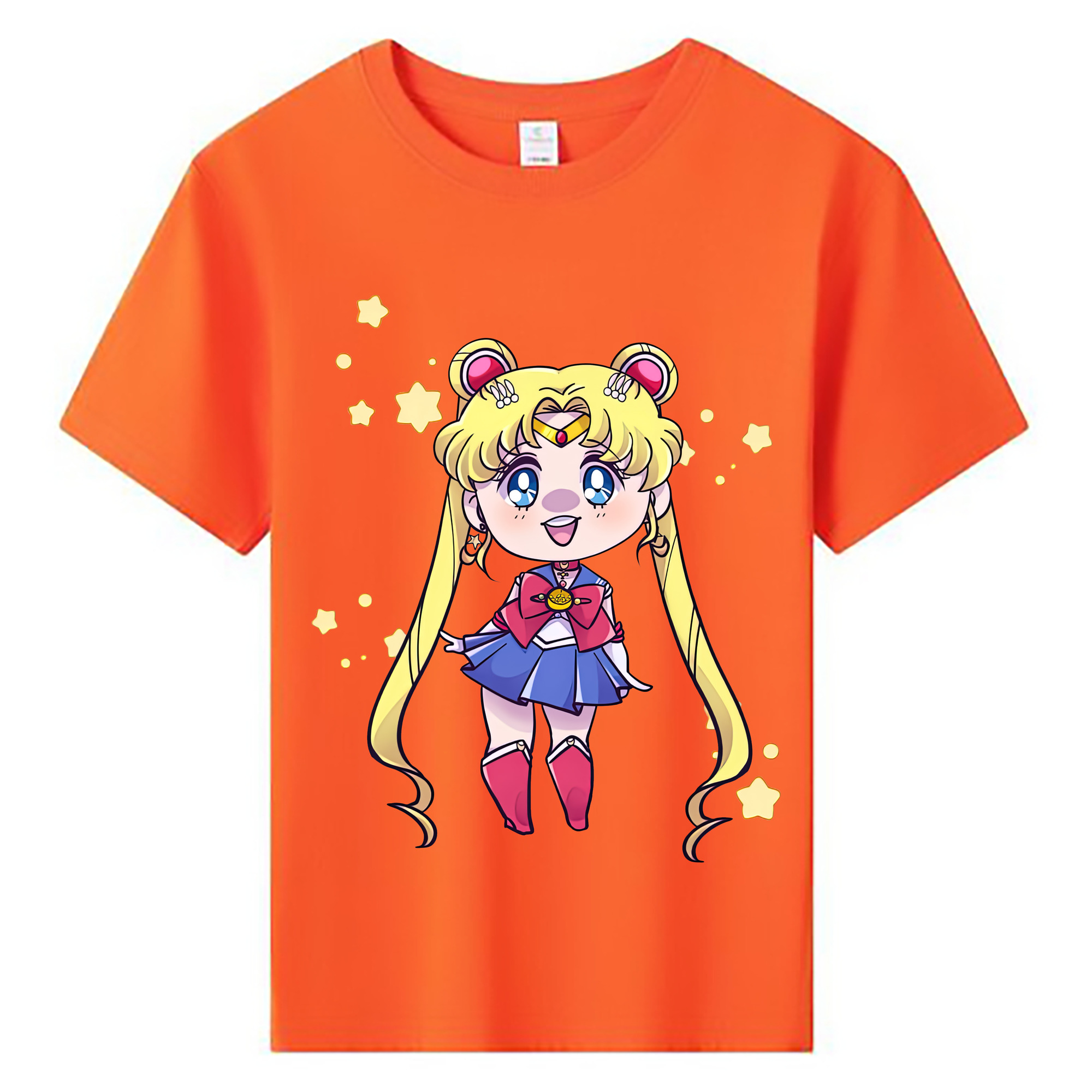 （画像用） 美少女戦士セーラームーン 月野 うさぎ つきの うさぎ Sailor Moon Tsukino Usagi 綿100％キッズTシャツ（フロントプリント）