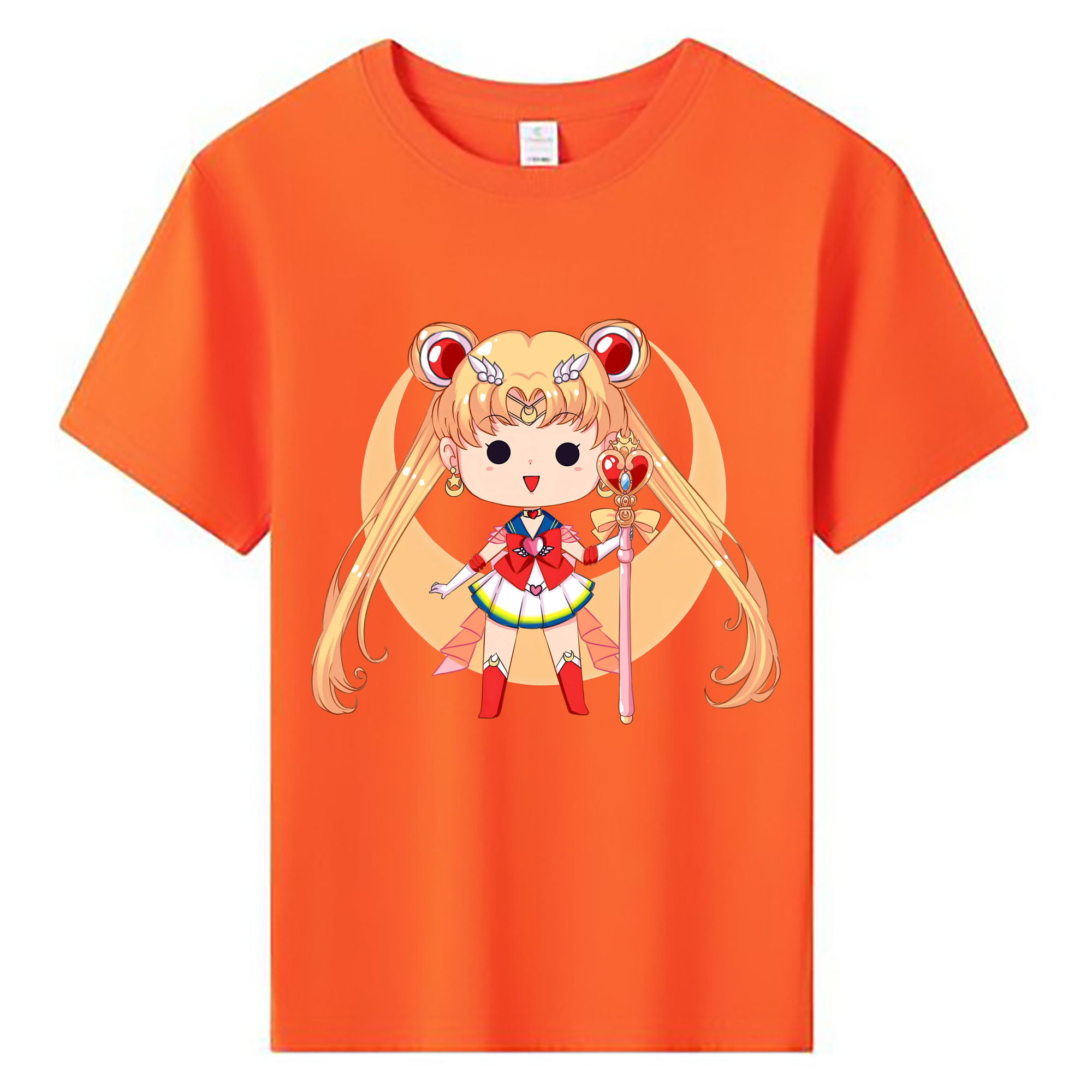（画像用） 美少女戦士セーラームーン 月野 うさぎ つきの うさぎ Sailor Moon Tsukino Usagi 綿100％キッズTシャツ（フロントプリント）