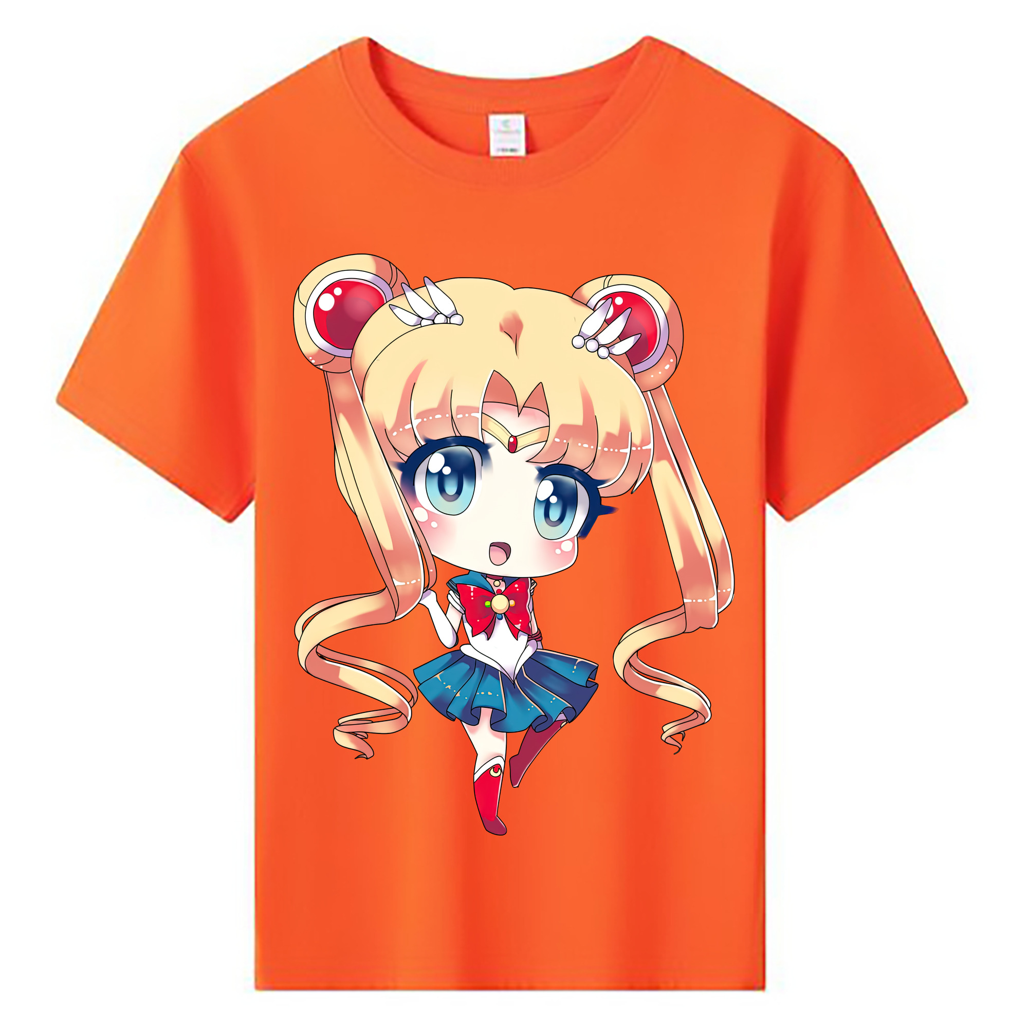 （画像用） 美少女戦士セーラームーン 月野 うさぎ つきの うさぎ Sailor Moon Tsukino Usagi 綿100％キッズTシャツ（フロントプリント）