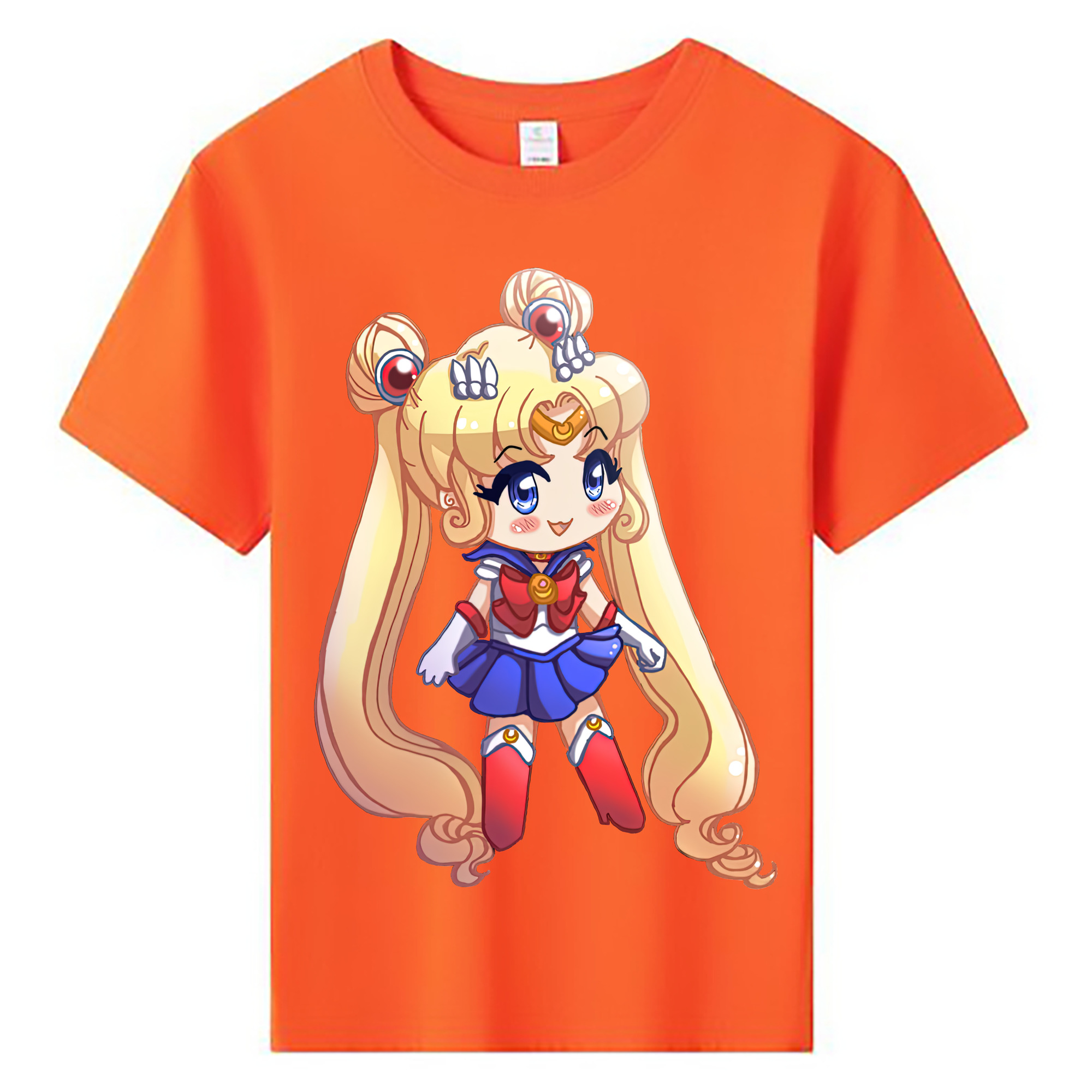 （画像用） 美少女戦士セーラームーン 月野 うさぎ つきの うさぎ Sailor Moon Tsukino Usagi 綿100％キッズTシャツ（フロントプリント）