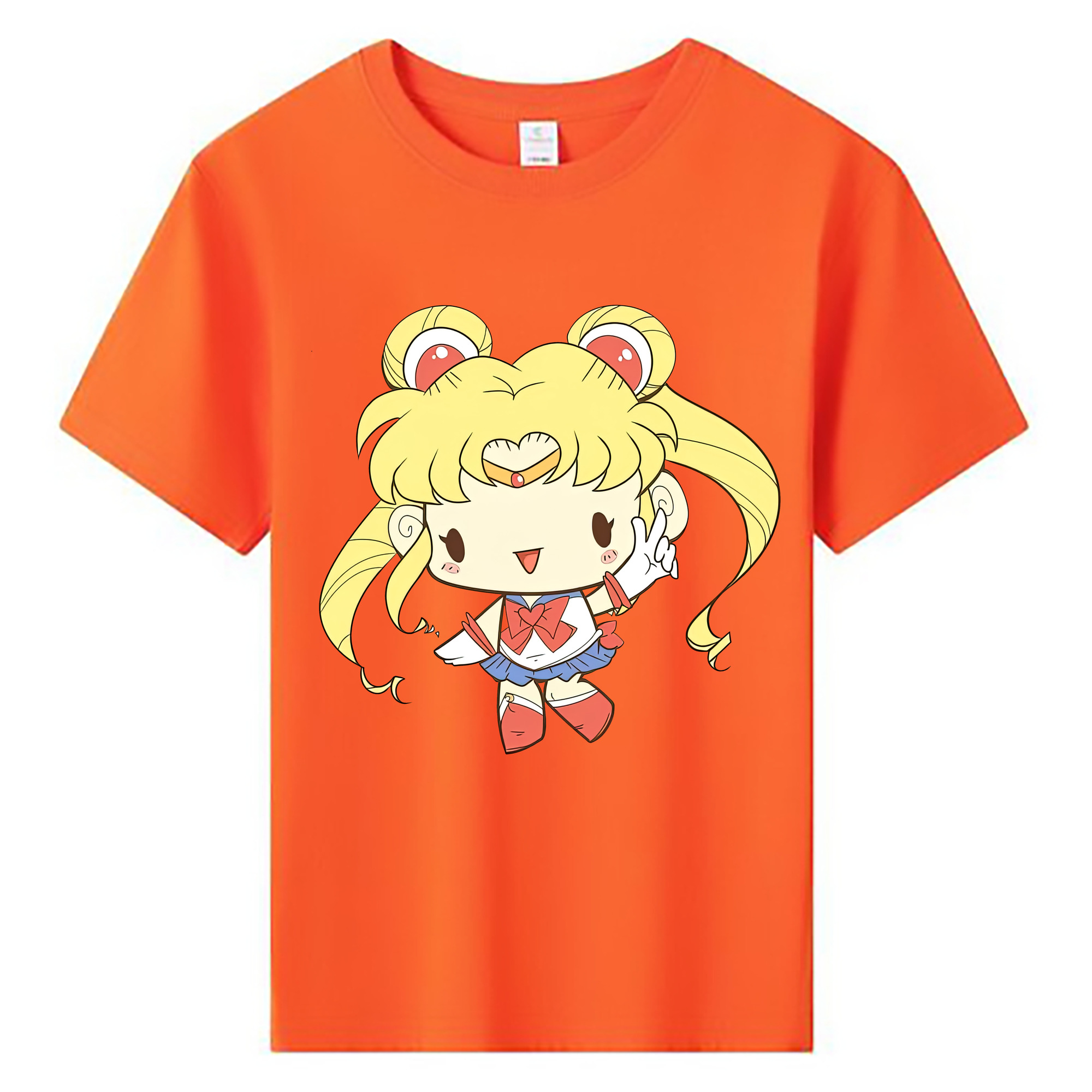 （画像用） 美少女戦士セーラームーン 月野 うさぎ つきの うさぎ Sailor Moon Tsukino Usagi 綿100％キッズTシャツ（フロントプリント）