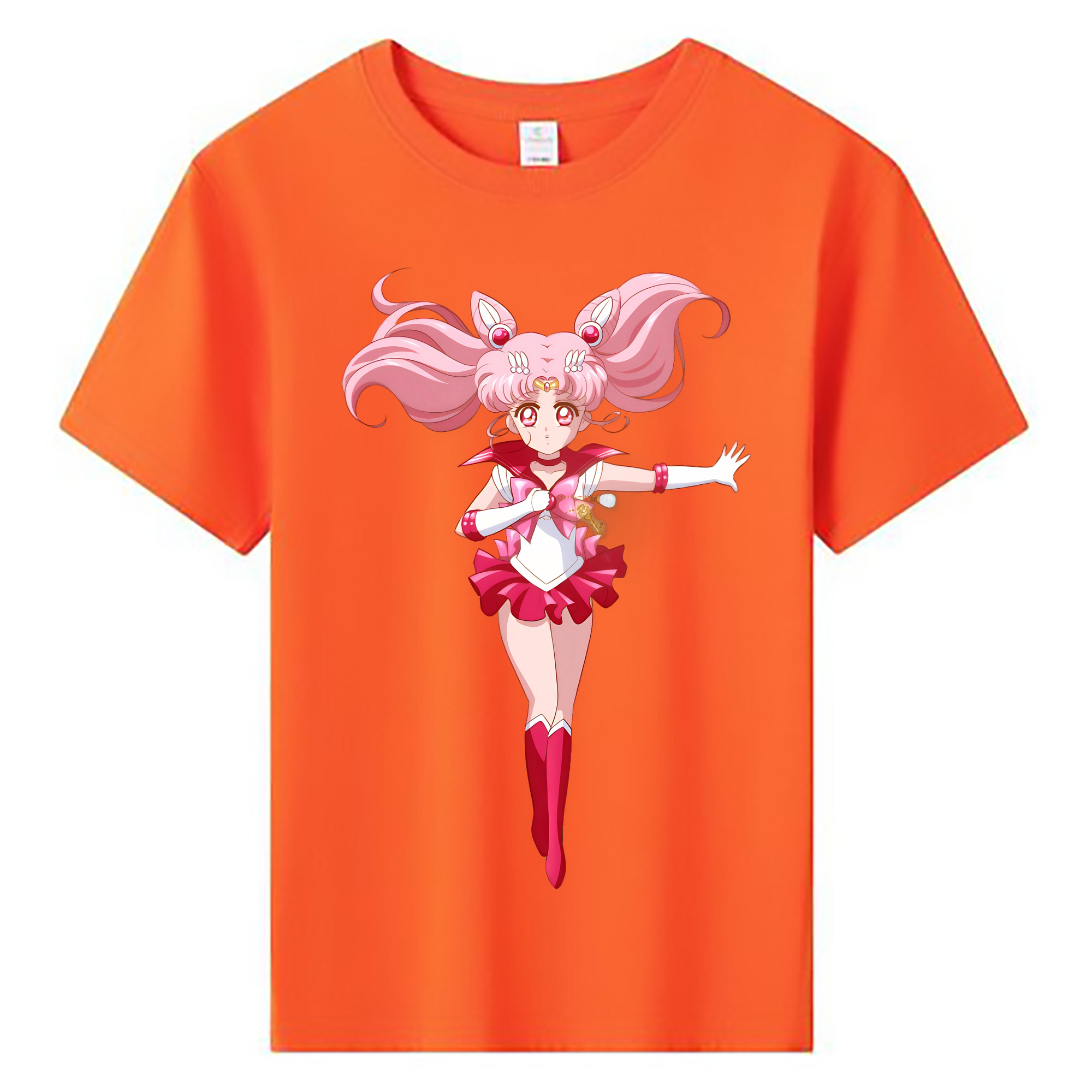 （画像用） 美少女戦士セーラームーン ちびうさ Sailor Moon Chibiusa Tsukino Usagi Small Lady Serenity 綿100％キッズTシャツ（フロントプリント）