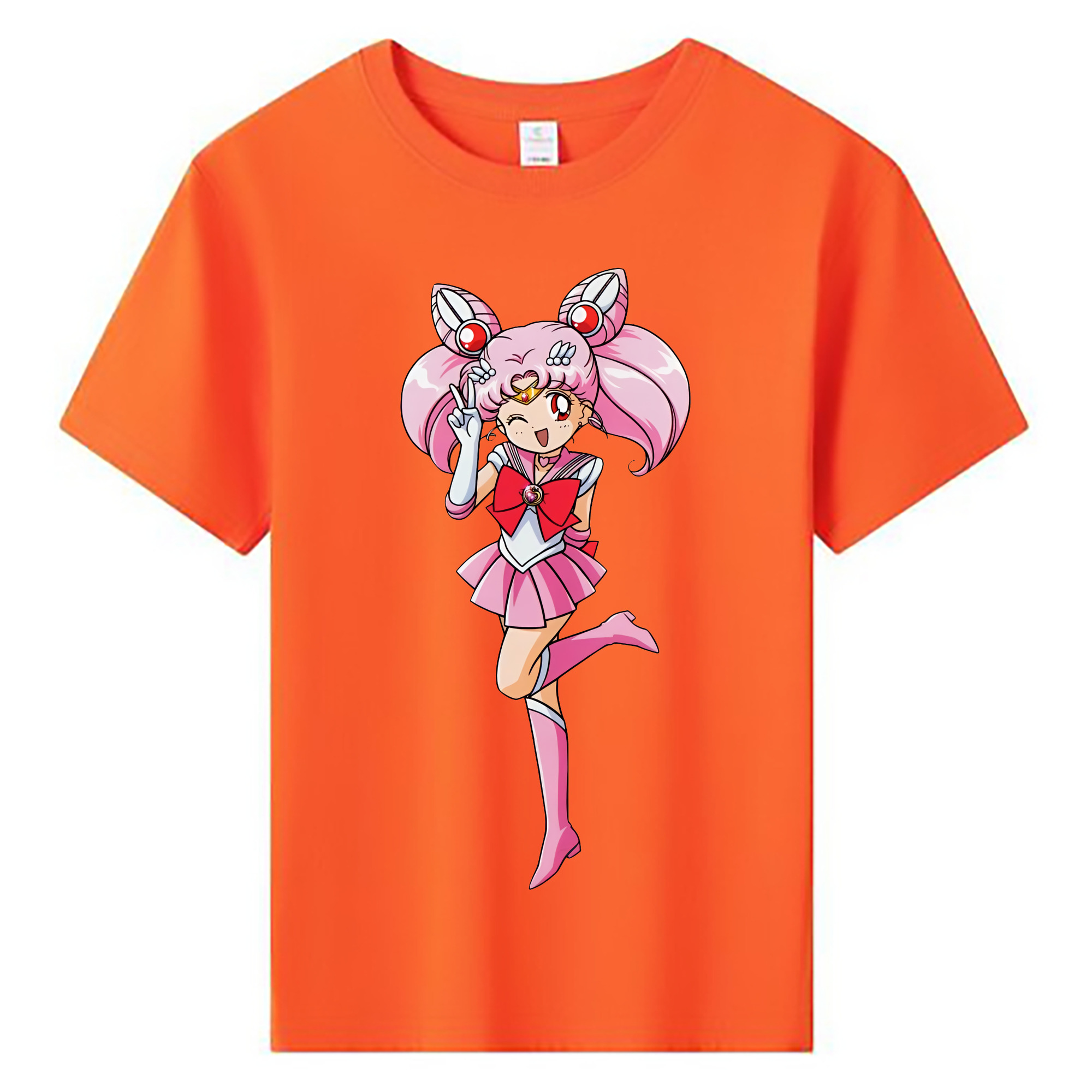 （画像用） 美少女戦士セーラームーン ちびうさ Sailor Moon Chibiusa Tsukino Usagi Small Lady Serenity 綿100％キッズTシャツ（フロントプリント）