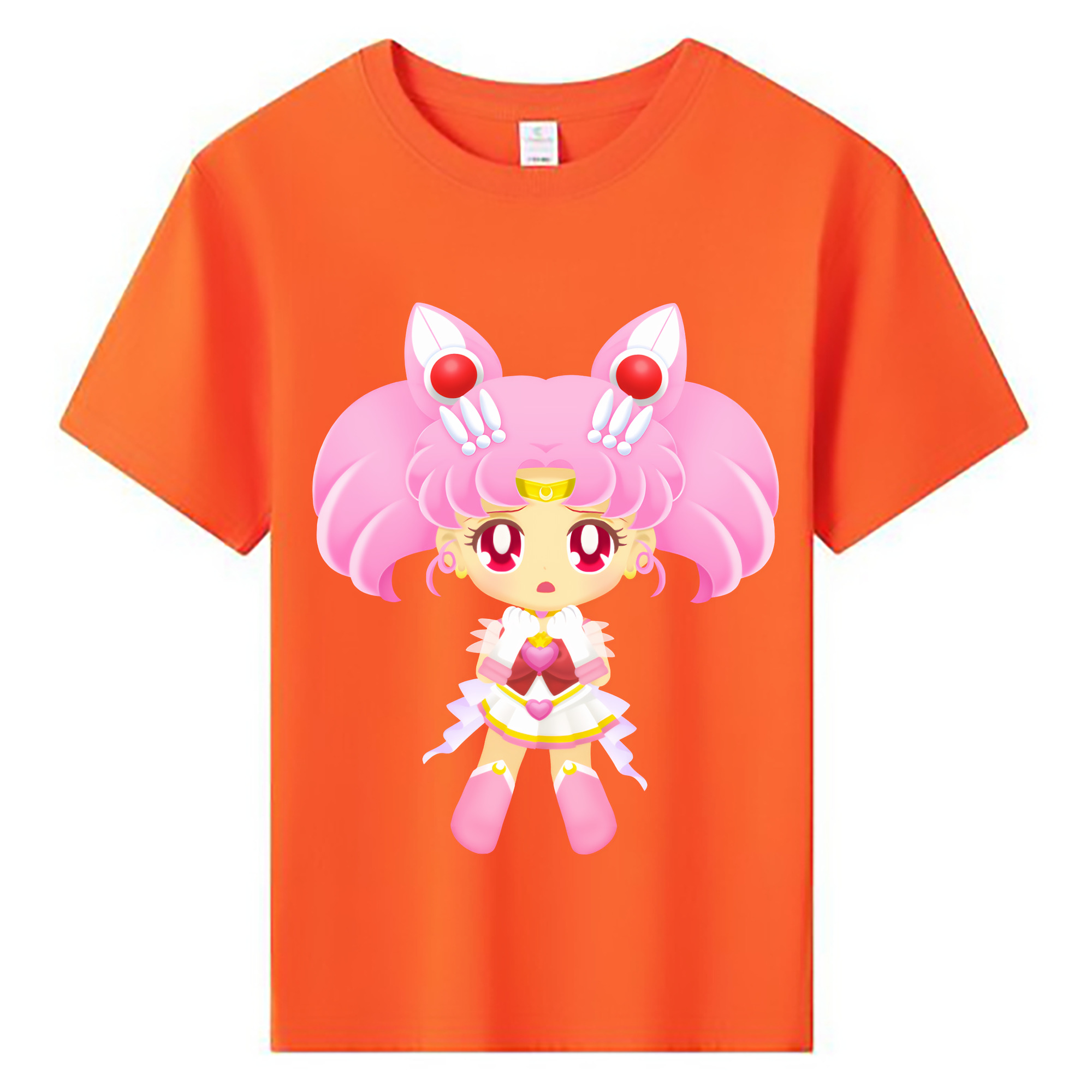 （画像用） 美少女戦士セーラームーン ちびうさ Sailor Moon Chibiusa Tsukino Usagi Small Lady Serenity 綿100％キッズTシャツ（フロントプリント）