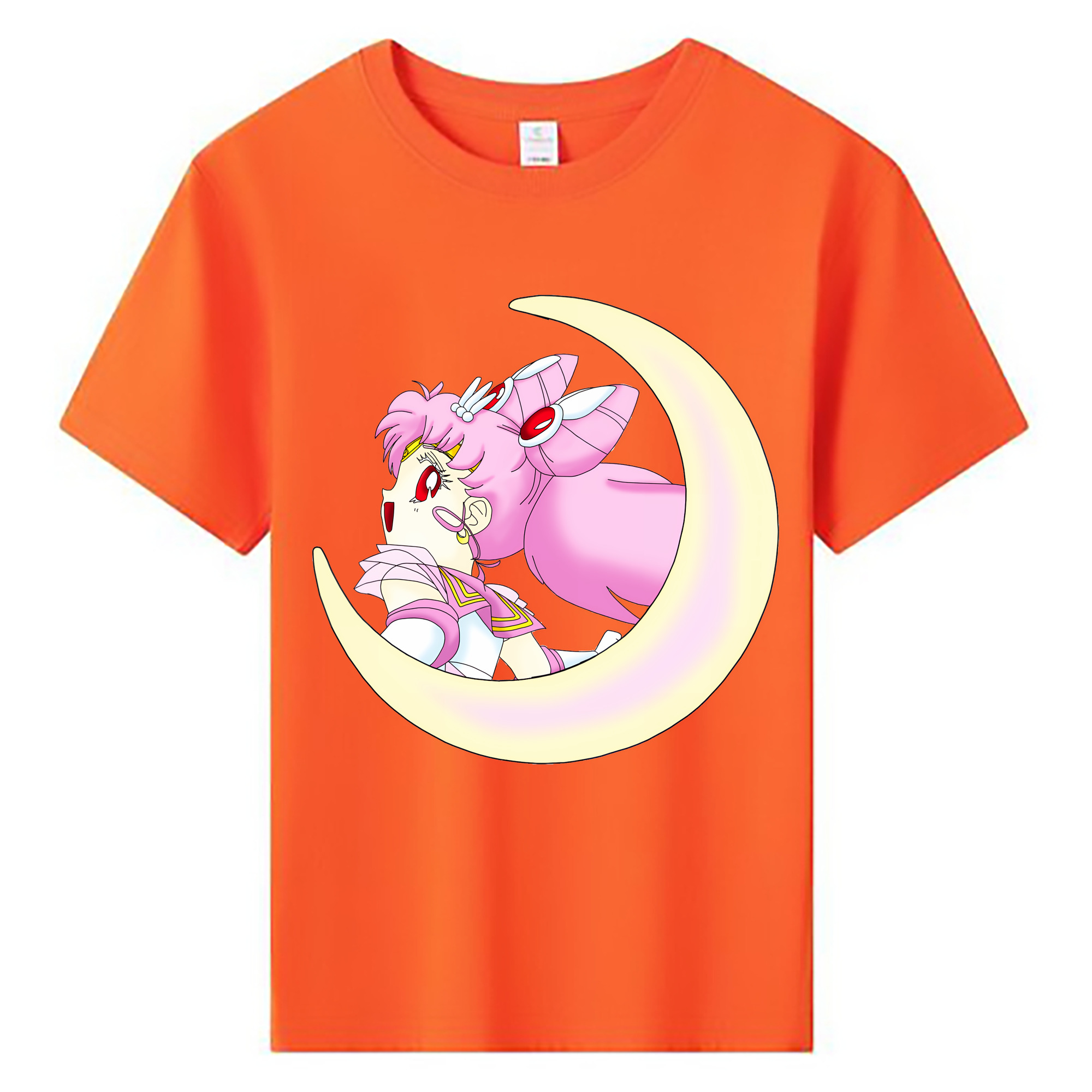 （画像用） 美少女戦士セーラームーン ちびうさ Sailor Moon Chibiusa Tsukino Usagi Small Lady Serenity 綿100％キッズTシャツ（フロントプリント）