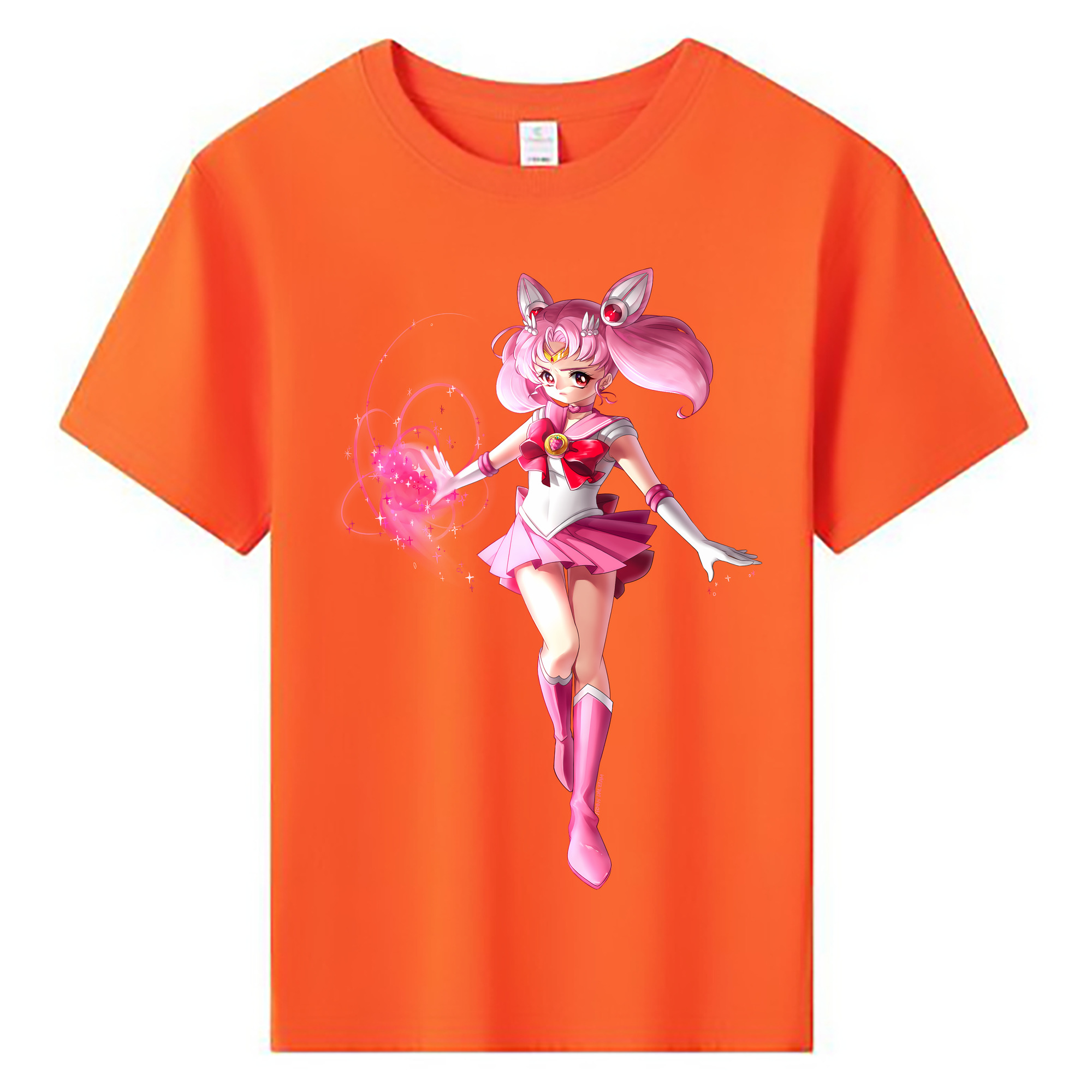 （画像用） 美少女戦士セーラームーン ちびうさ Sailor Moon Chibiusa Tsukino Usagi Small Lady Serenity 綿100％キッズTシャツ（フロントプリント）