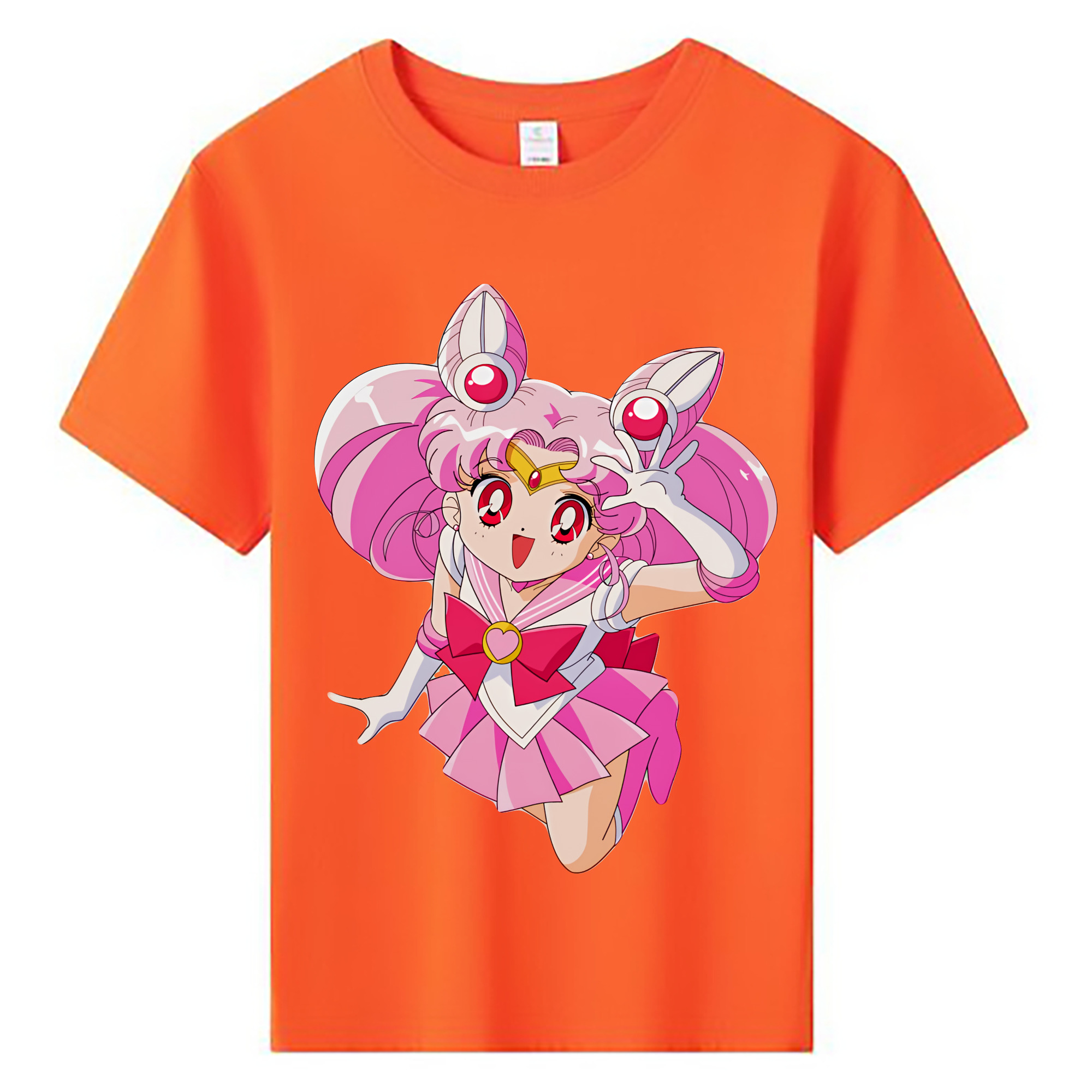 （画像用） 美少女戦士セーラームーン ちびうさ Sailor Moon Chibiusa Tsukino Usagi Small Lady Serenity 綿100％キッズTシャツ（フロントプリント）