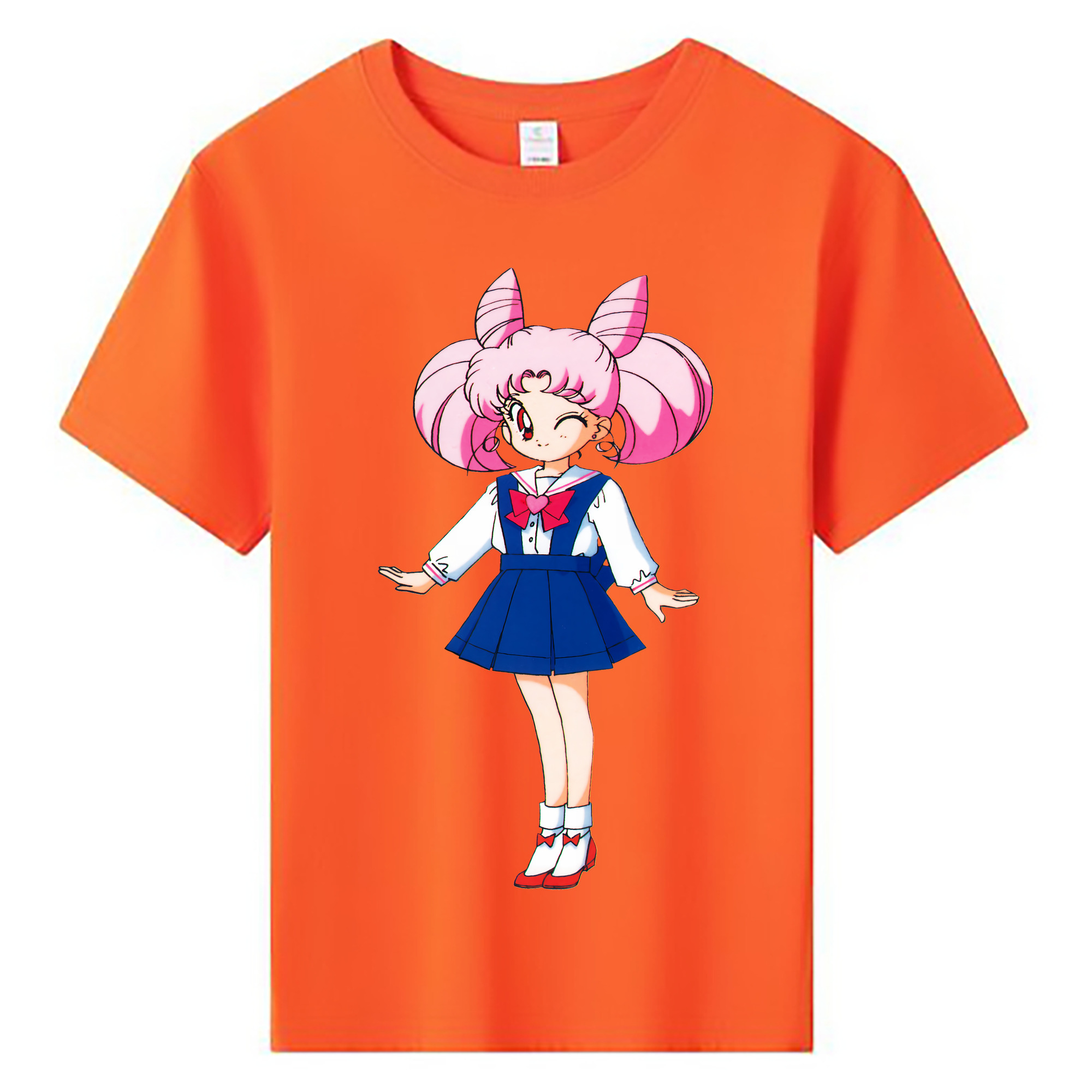 （画像用） 美少女戦士セーラームーン ちびうさ Sailor Moon Chibiusa Tsukino Usagi Small Lady Serenity 綿100％キッズTシャツ（フロントプリント）
