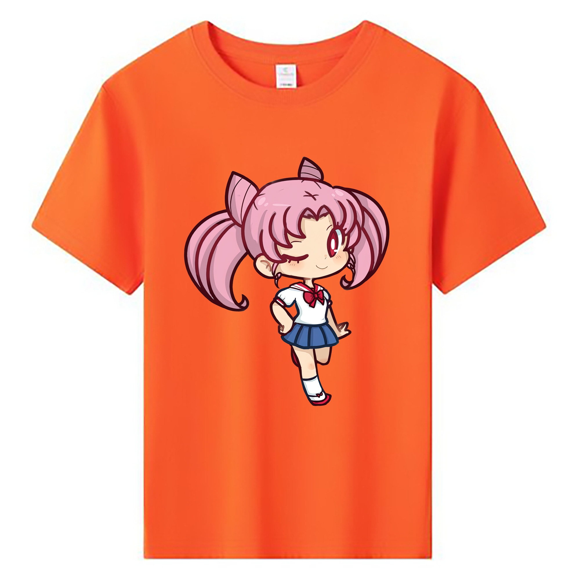 （画像用） 美少女戦士セーラームーン ちびうさ Sailor Moon Chibiusa Tsukino Usagi Small Lady Serenity 綿100％キッズTシャツ（フロントプリント）