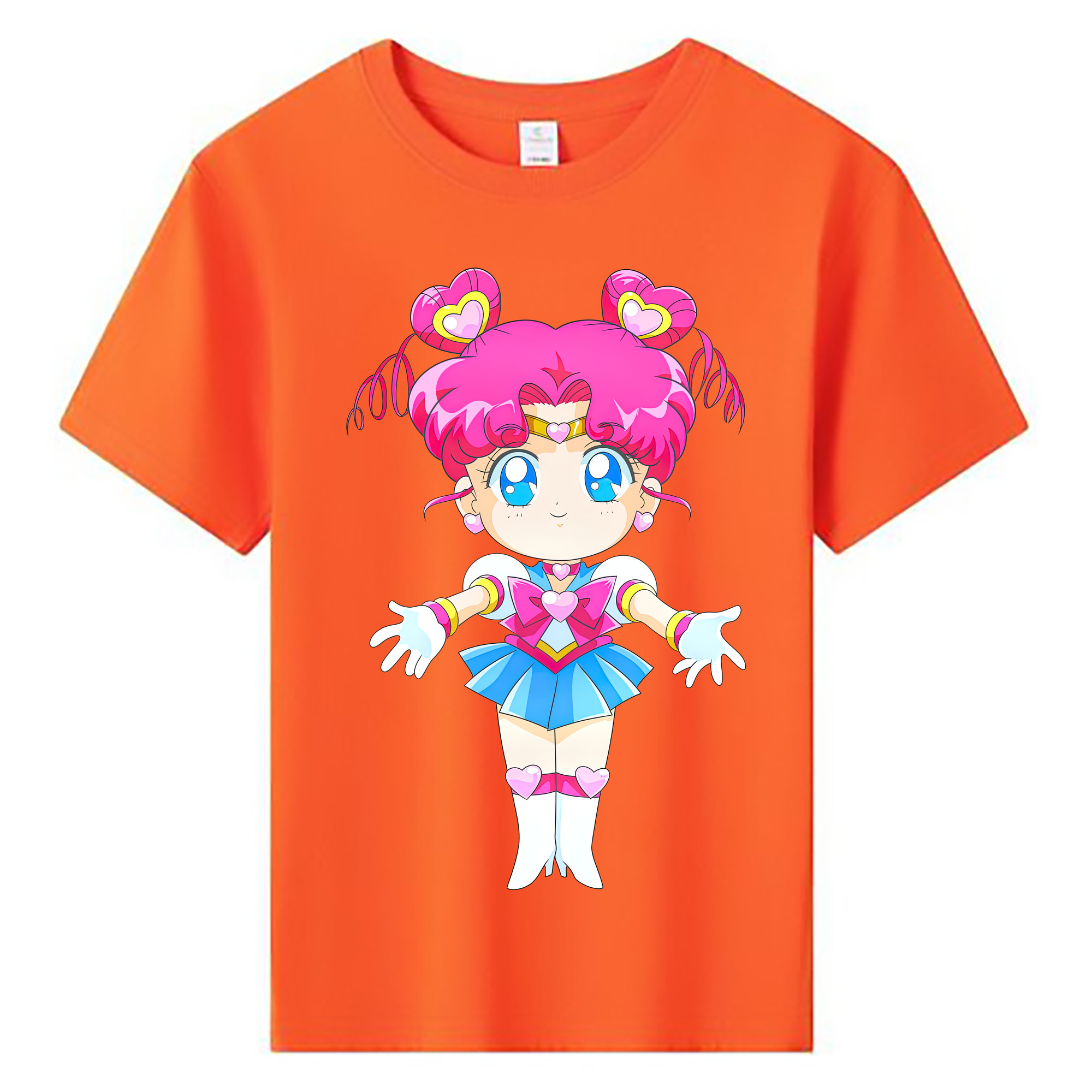 （画像用） 美少女戦士セーラームーン ちびうさ Sailor Moon Chibiusa Tsukino Usagi Small Lady Serenity 綿100％キッズTシャツ（フロントプリント）