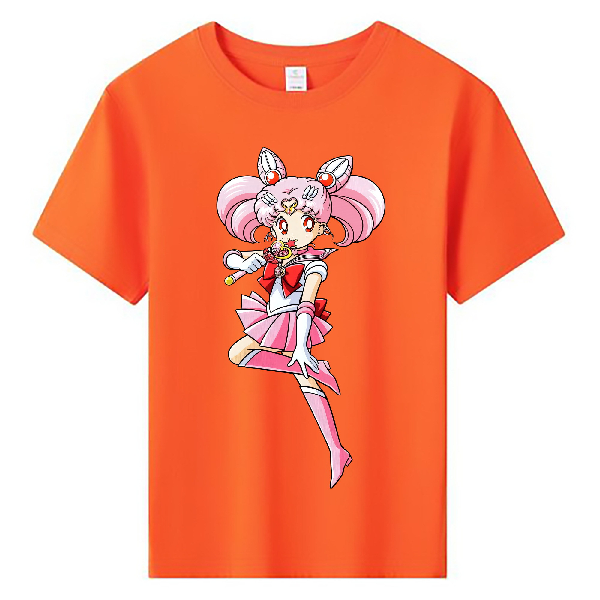 （画像用） 美少女戦士セーラームーン ちびうさ Sailor Moon Chibiusa Tsukino Usagi Small Lady Serenity 綿100％キッズTシャツ（フロントプリント）