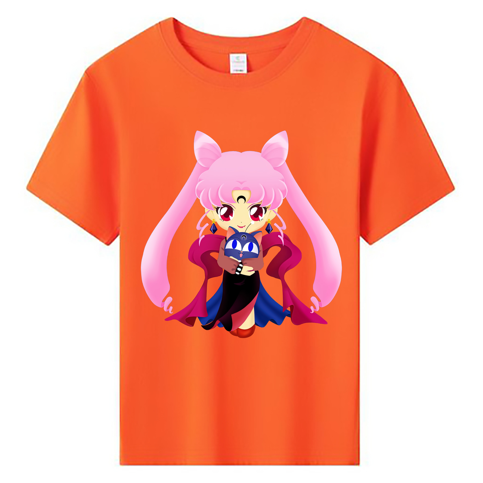 （画像用） 美少女戦士セーラームーン ちびうさ Sailor Moon Chibiusa Tsukino Usagi Small Lady Serenity 綿100％キッズTシャツ（フロントプリント）