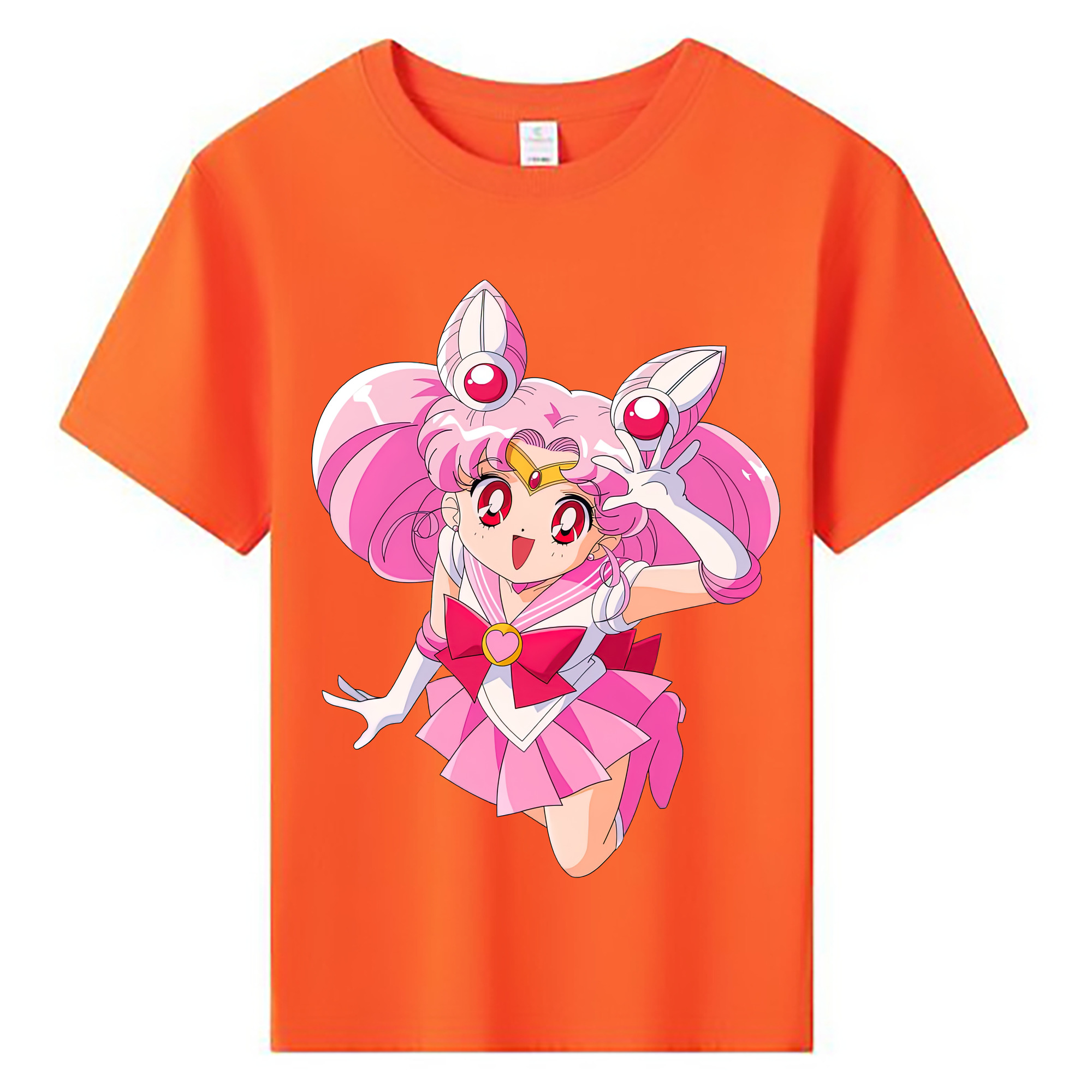 （画像用） 美少女戦士セーラームーン ちびうさ Sailor Moon Chibiusa Tsukino Usagi Small Lady Serenity 綿100％キッズTシャツ（フロントプリント）