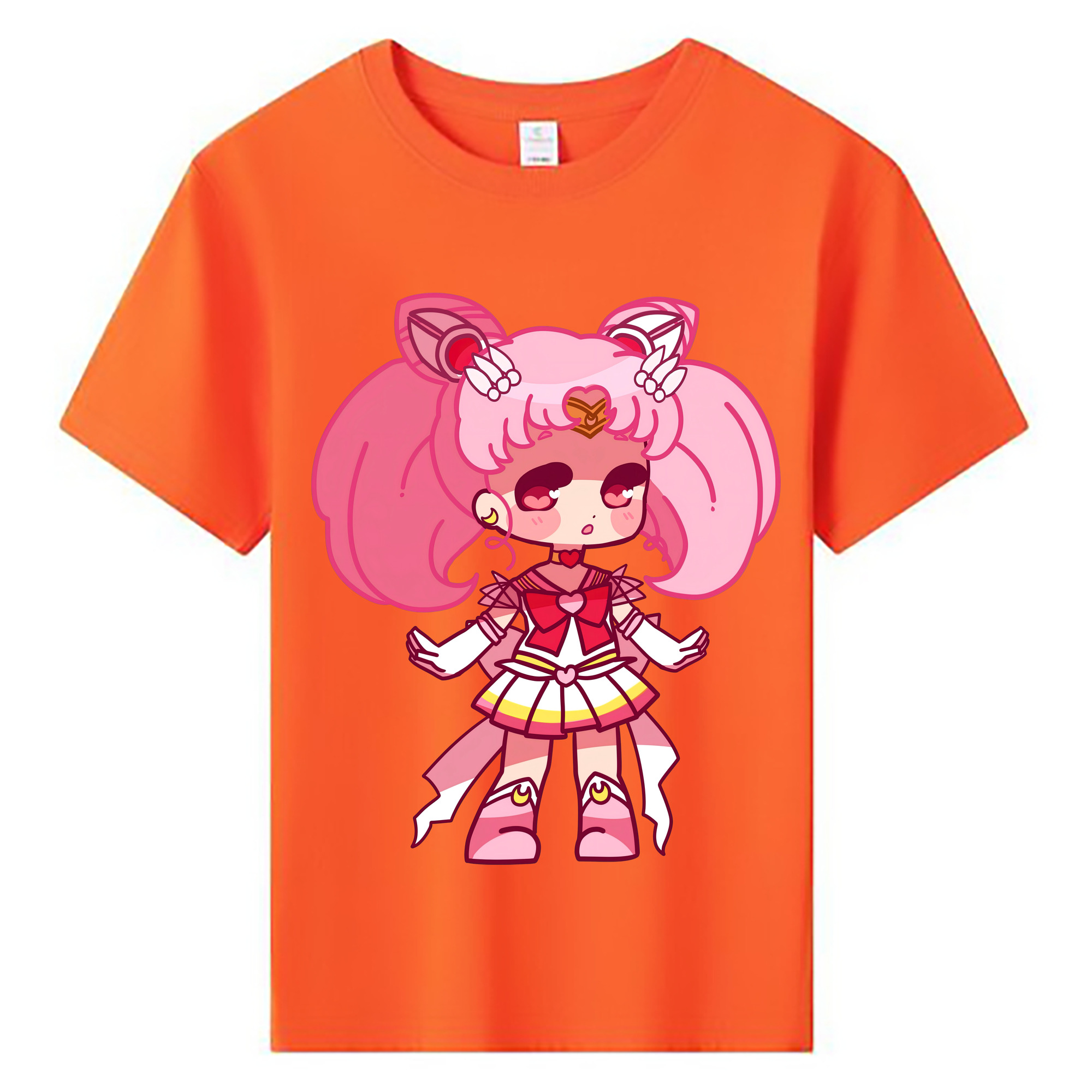 （画像用） 美少女戦士セーラームーン ちびうさ Sailor Moon Chibiusa Tsukino Usagi Small Lady Serenity 綿100％キッズTシャツ（フロントプリント）