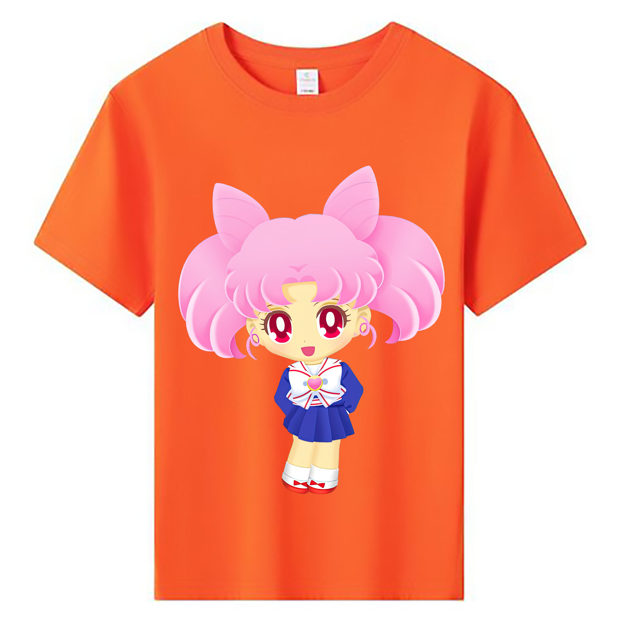 （画像用） 美少女戦士セーラームーン ちびうさ Sailor Moon Chibiusa Tsukino Usagi Small Lady Serenity 綿100％キッズTシャツ（フロントプリント）