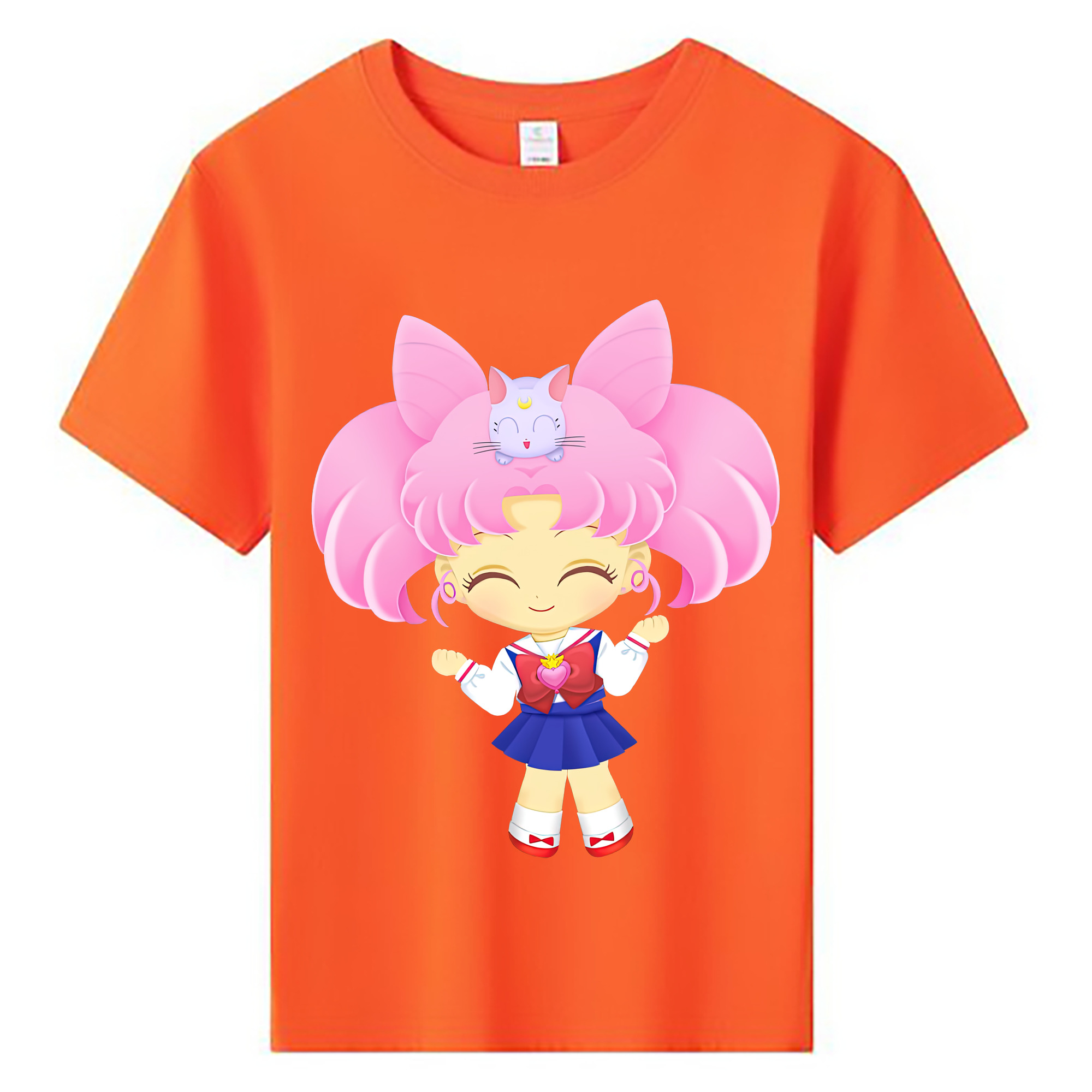 （画像用） 美少女戦士セーラームーン ちびうさ Sailor Moon Chibiusa Tsukino Usagi Small Lady Serenity 綿100％キッズTシャツ（フロントプリント）