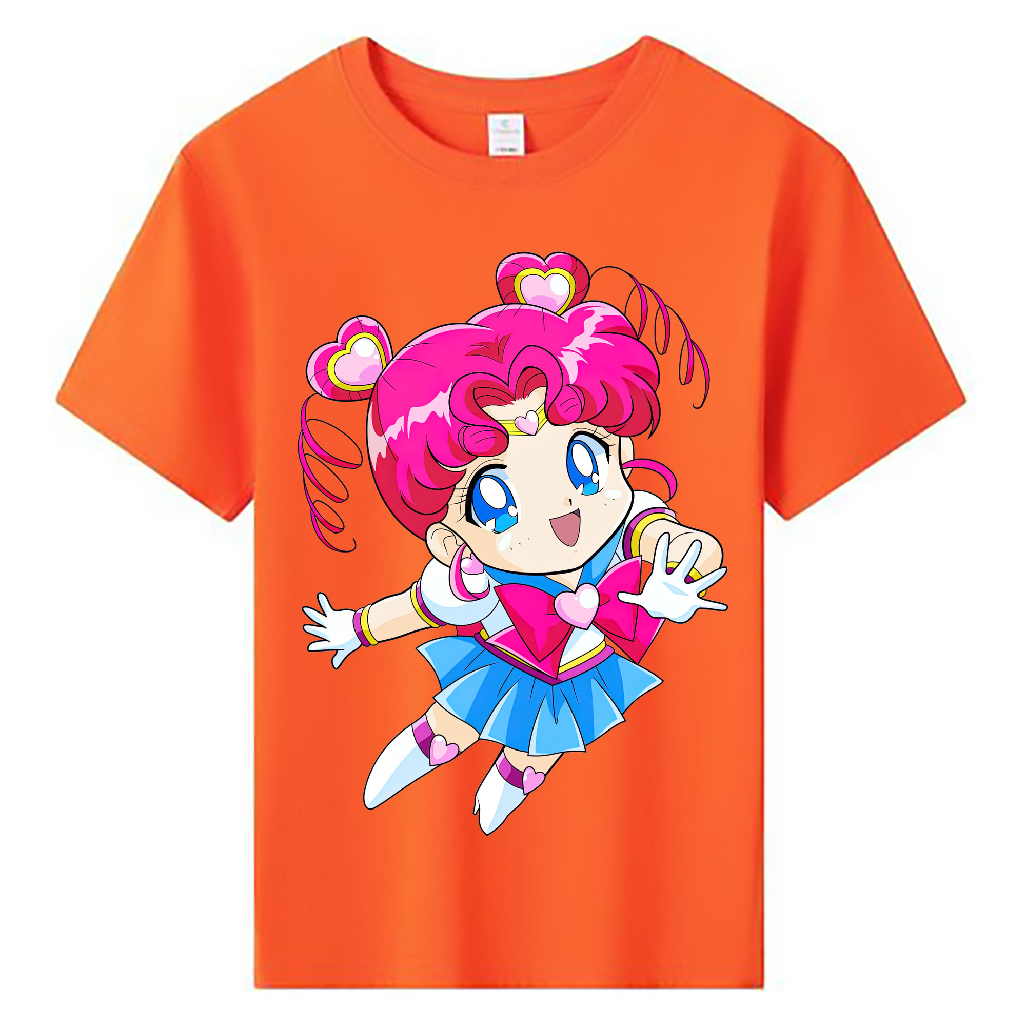 （画像用） 美少女戦士セーラームーン ちびうさ Sailor Moon Chibiusa Tsukino Usagi Small Lady Serenity 綿100％キッズTシャツ（フロントプリント）
