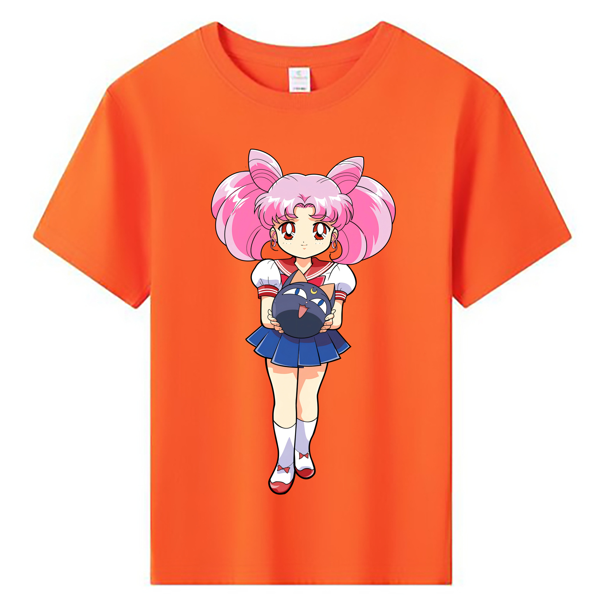 （画像用） 美少女戦士セーラームーン ちびうさ Sailor Moon Chibiusa Tsukino Usagi Small Lady Serenity 綿100％キッズTシャツ（フロントプリント）